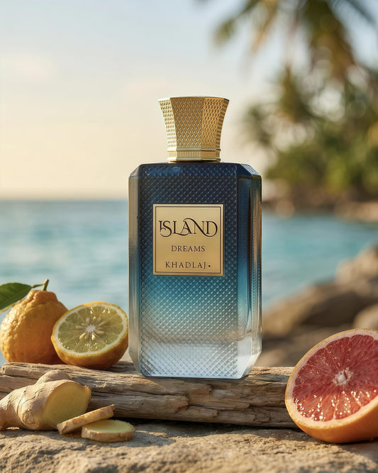 Khadlaj Perfumes Island Dreams Fragancia Oriental para Hombres y Mujeres con Notas de Jengibre Bergamota y Toronja Lanzamiento 2025