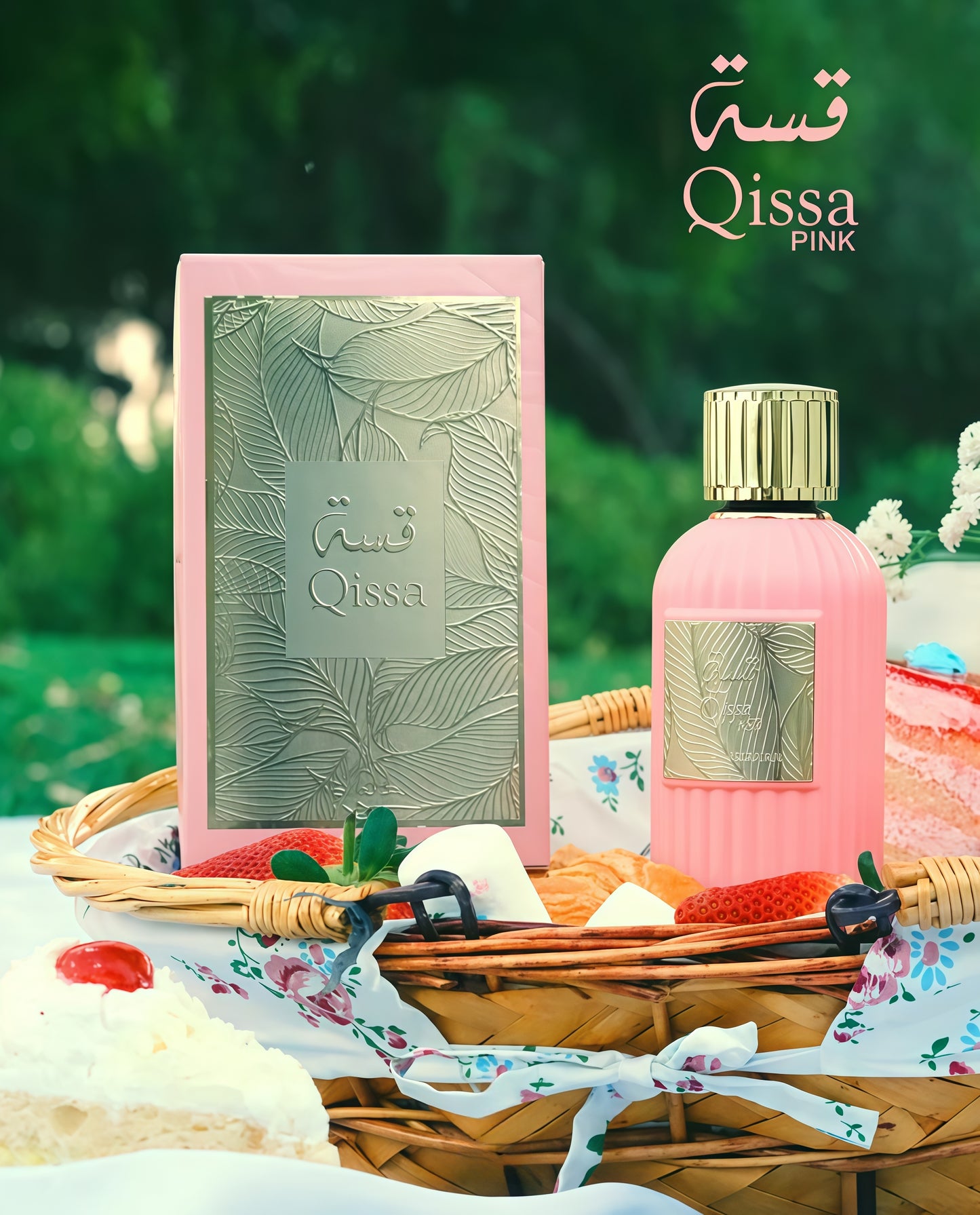 Qissa Pink Paris Corner 100ml Perfume Dulce y Romántico para Mujeres con Notas de Manzana y Violeta Ideal para Regalo