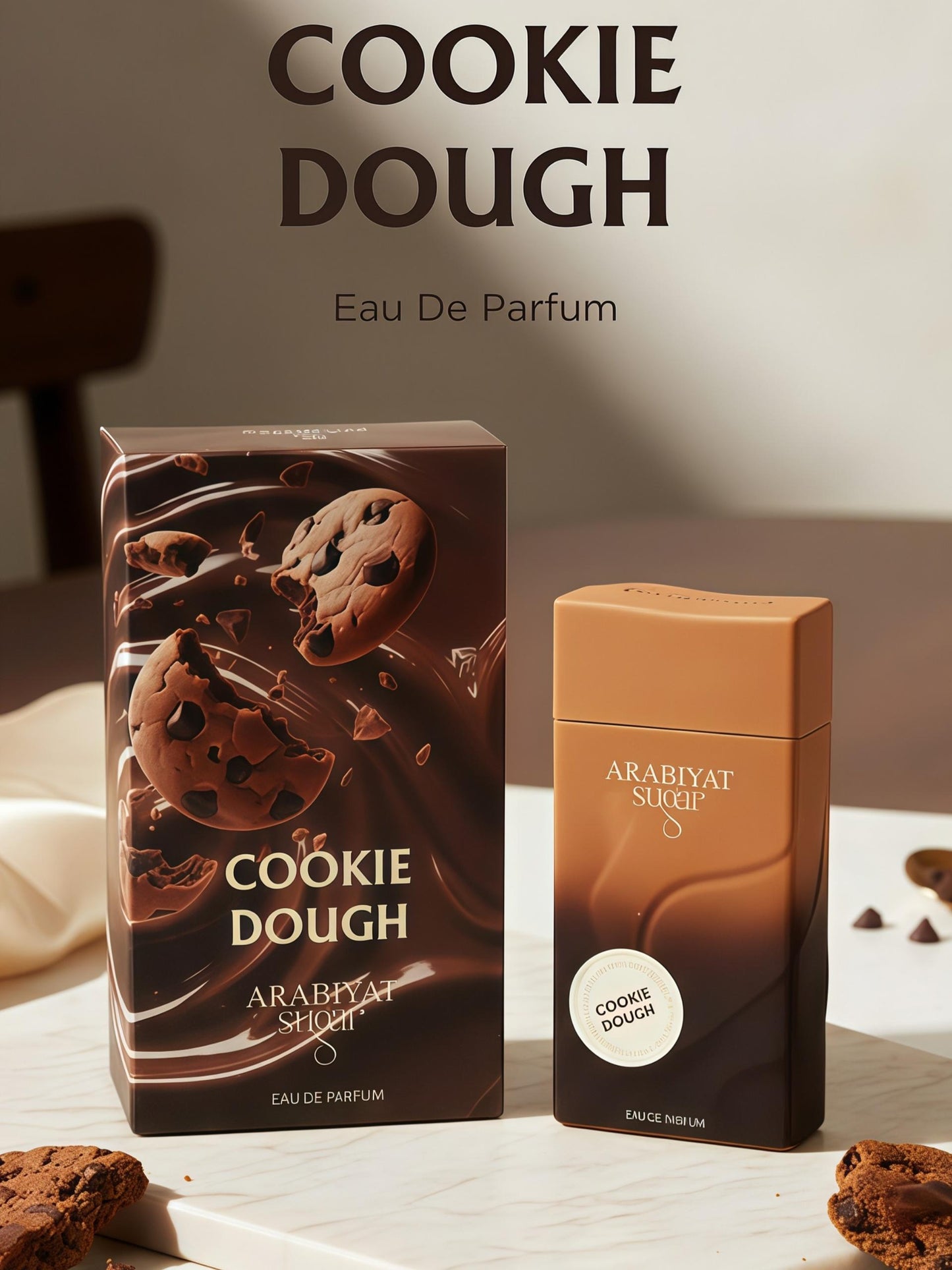 Arabiyat Sugar Cookie Dough Perfume Mujer 100ml Fragancia Gourmand con Notas de Leche de Coco Mantequilla y Cacao Delicado para Uso Diario y Oficina