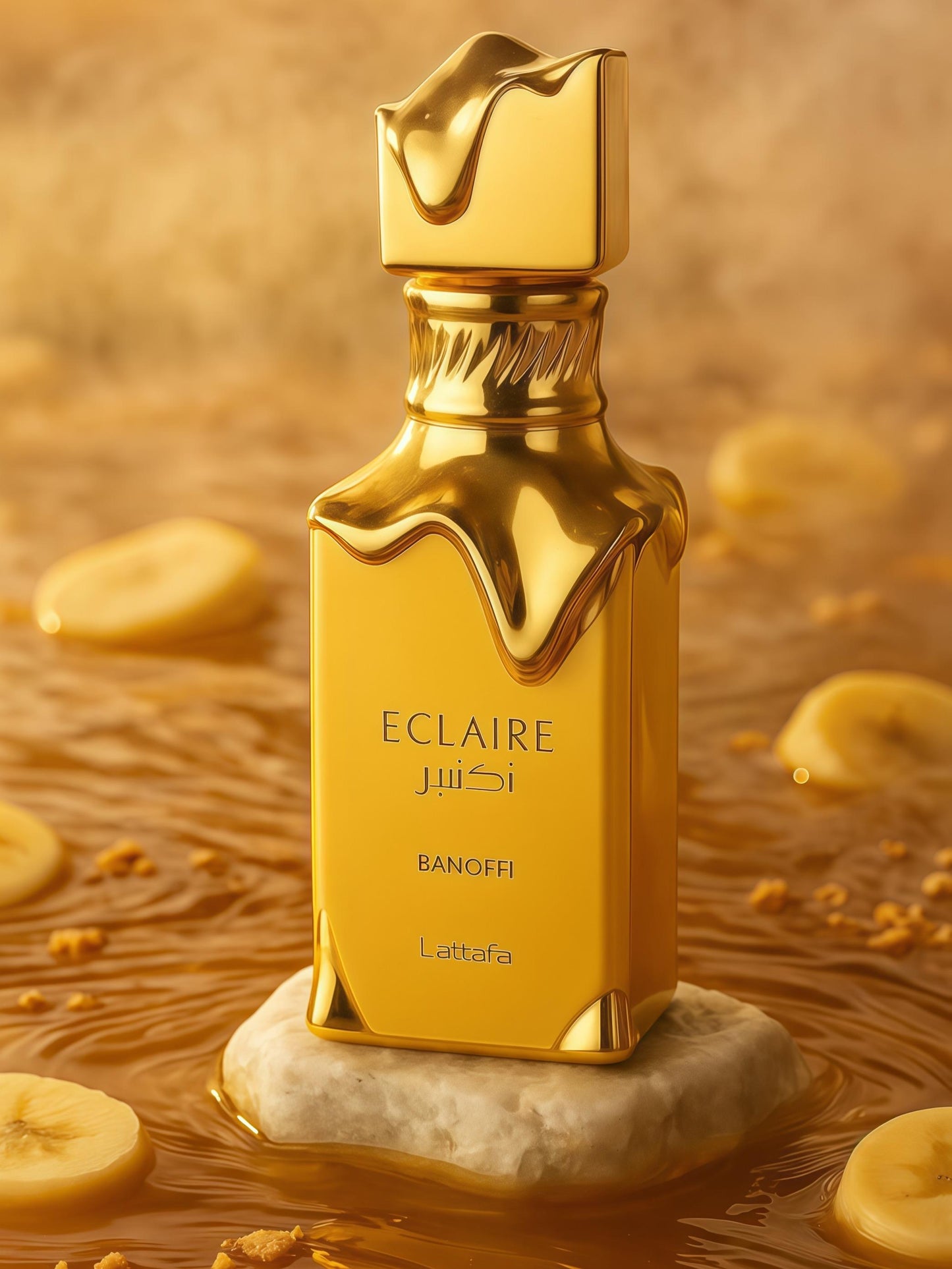 Eclaire Banoffi Lattafa 100ML – Perfume Unisex Floral Gourmand con Plátano, Vainilla y Praliné