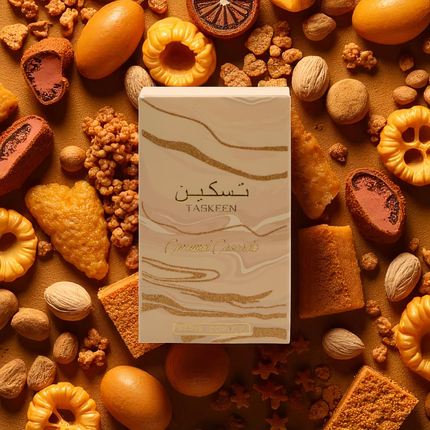 Paris Corner Taskeen Caramel Cascade - Perfume Árabe Unisex de Lujo