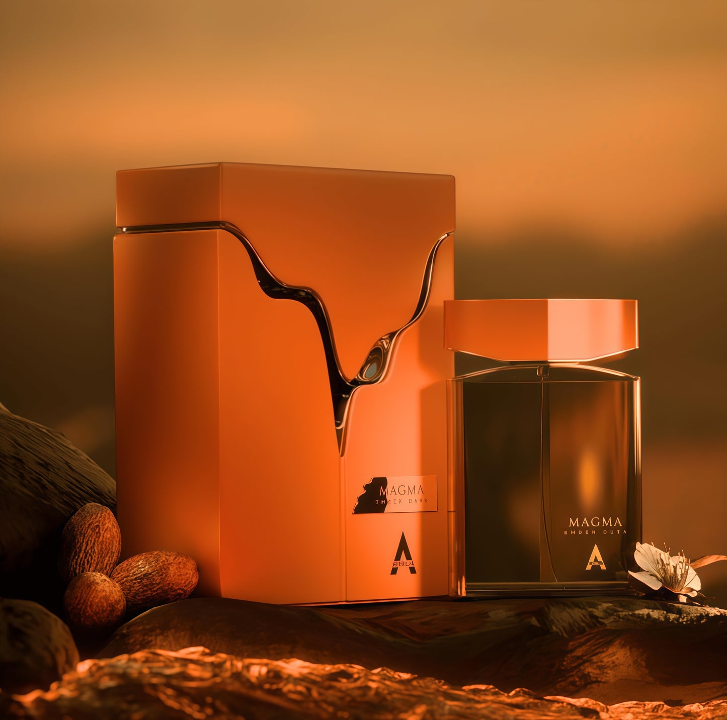 Atralia Magma Ember Dusk Eau de Parfum Unisex 80ml  | Fragancia Especiada, Floral y Avainillada