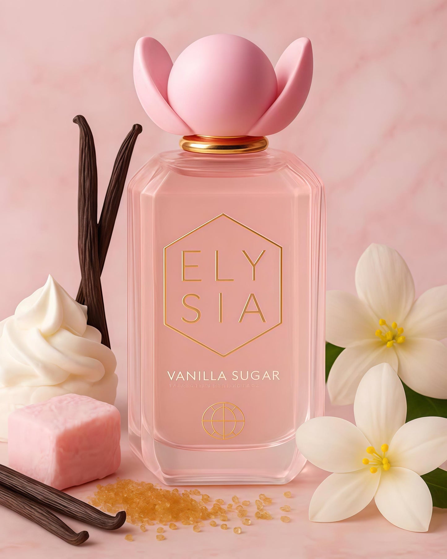 Elysia Perfume Mujer Vanilla Sugar Fragance World 100ml Aroma Dulce y Gourmand con Notas de Vainilla y Caramelo Ideal para Uso Diario y Regalo Original