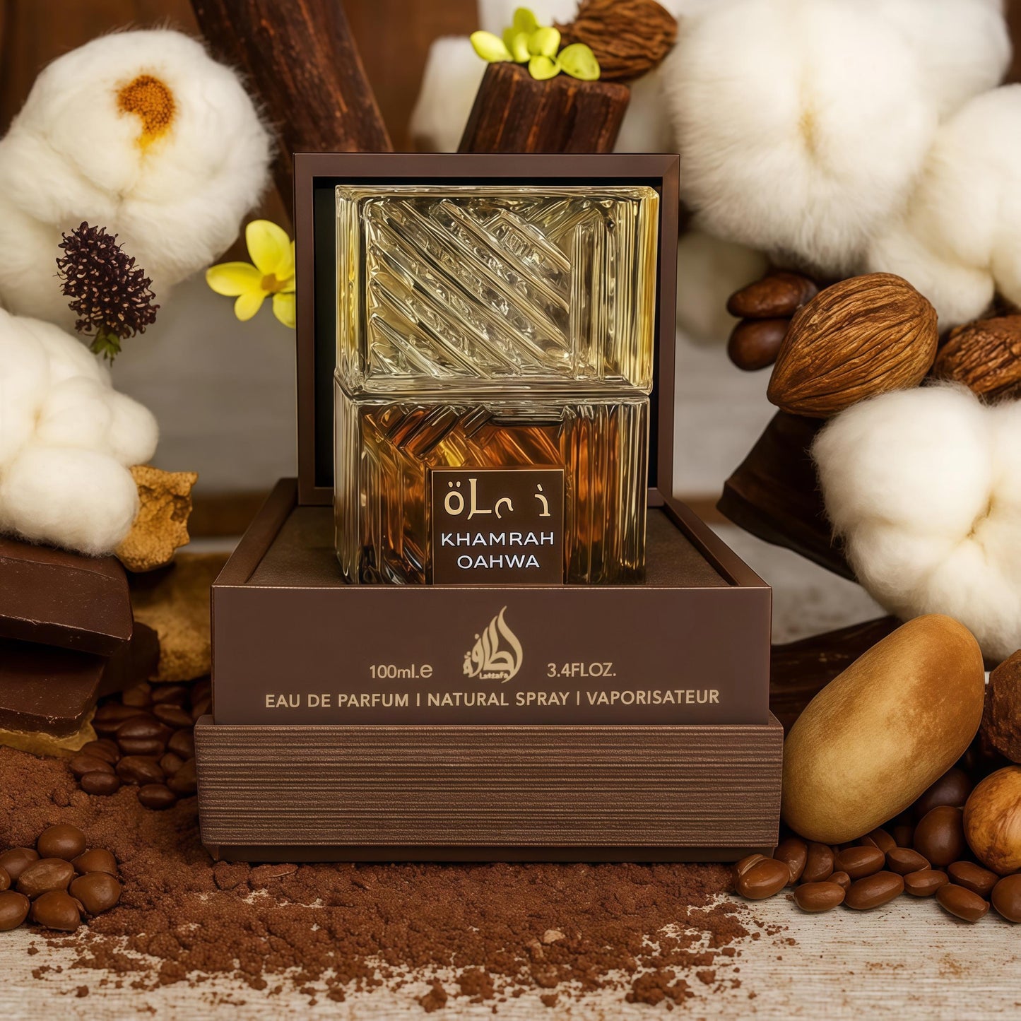 Khamrah Qahwa Lattafa 100ML – Perfume Unisex Oriental Vainilla | Café, Especias y Dulzura Gourmand