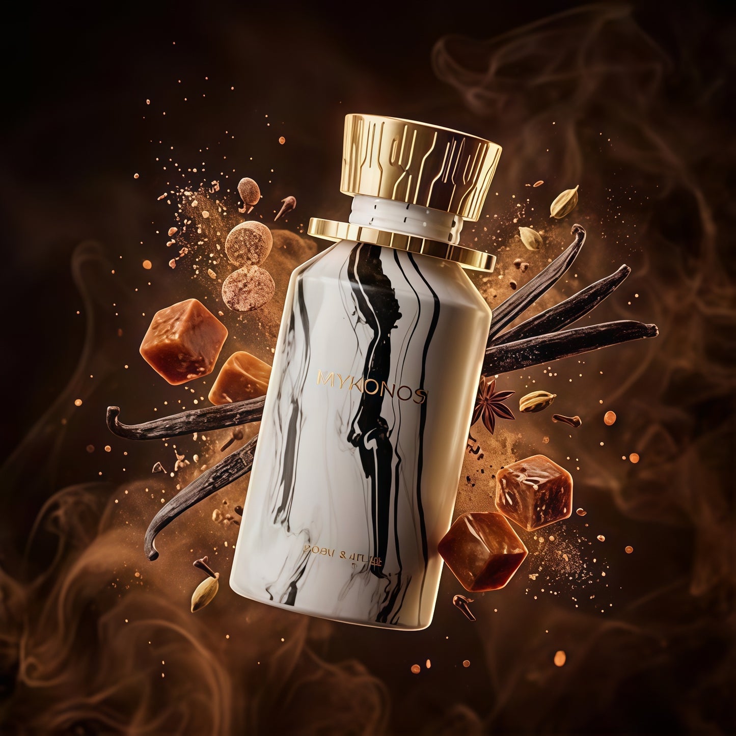 Mykonos On The Rocks Extrait de Parfum Unisex 100ml - Fragancia Moderna con Notas Cítricas, Florales y Gourmand para Hombres y Mujeres