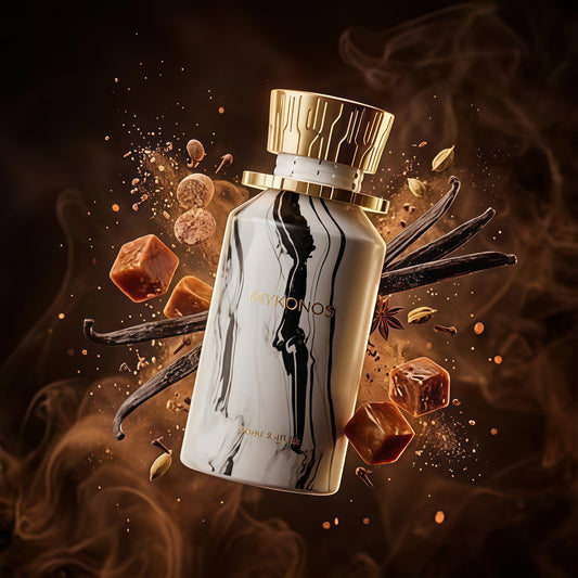 Mykonos On The Rocks Extrait de Parfum Unisex 100ml - Fragancia Moderna con Notas Cítricas, Florales y Gourmand para Hombres y Mujeres