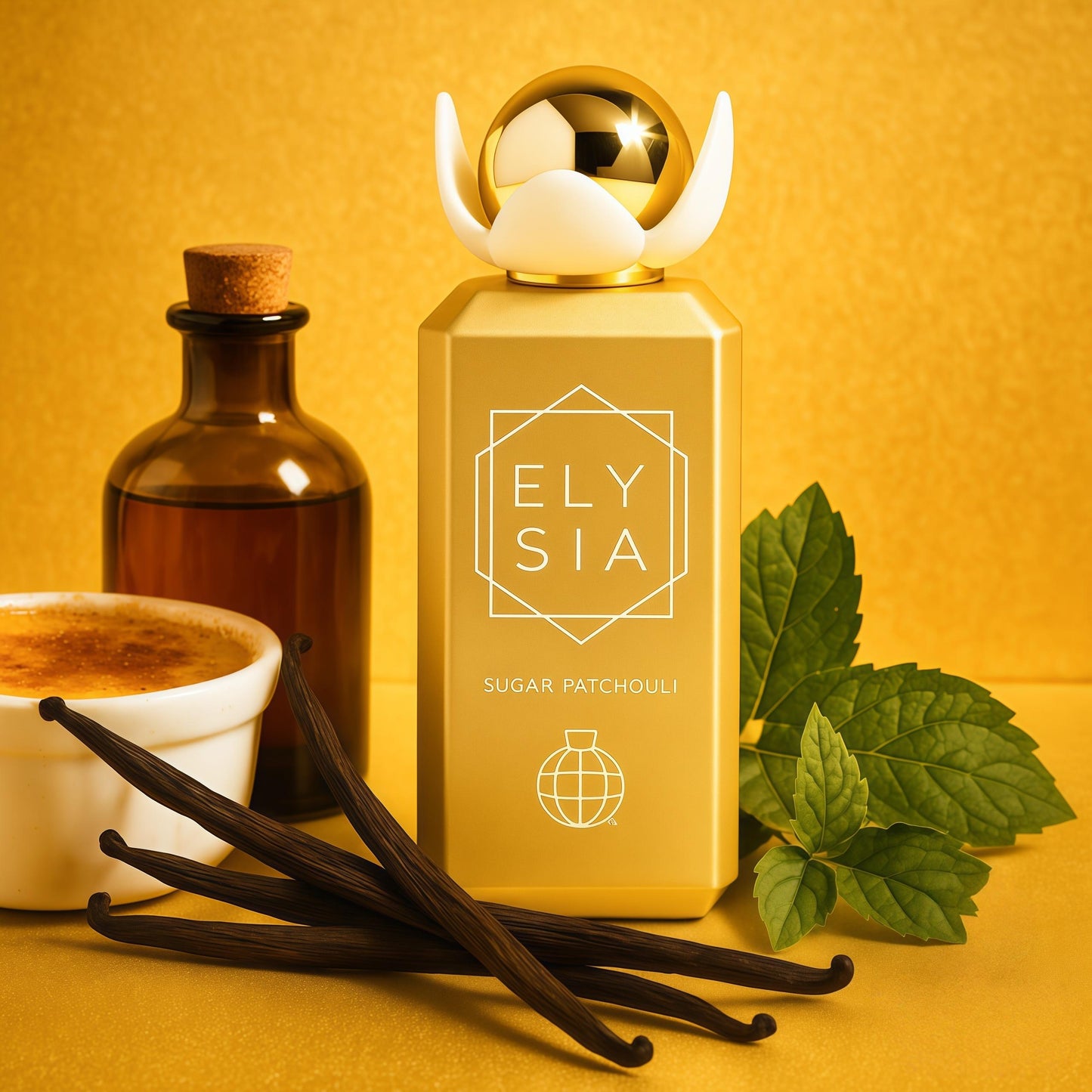 Fragrance World Elysia Sugar Patchouli Perfume Mujer 100ml Aroma Profundo y Seductor con Notas de Ciruela Madura y Vainilla Suave Ideal para Noches Elegantes