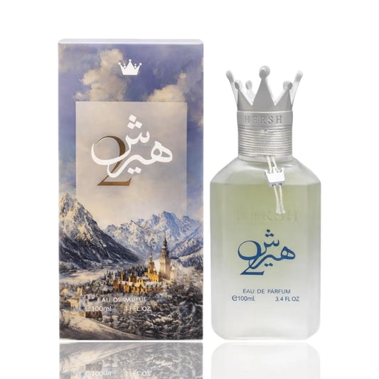 Hersh 2 para Hombres y Mujeres Eau de Parfum 100ml Perfume Unisex con Diseño de Corona Notas Cítricas y Especiadas