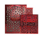 Rayhaan Crimson Eau de Parfum Intenso para Hombre 100 ml Notas de Canela Pimienta Rosa y Pachulí Frasco Rojo con Motivo Geométrico Oriental