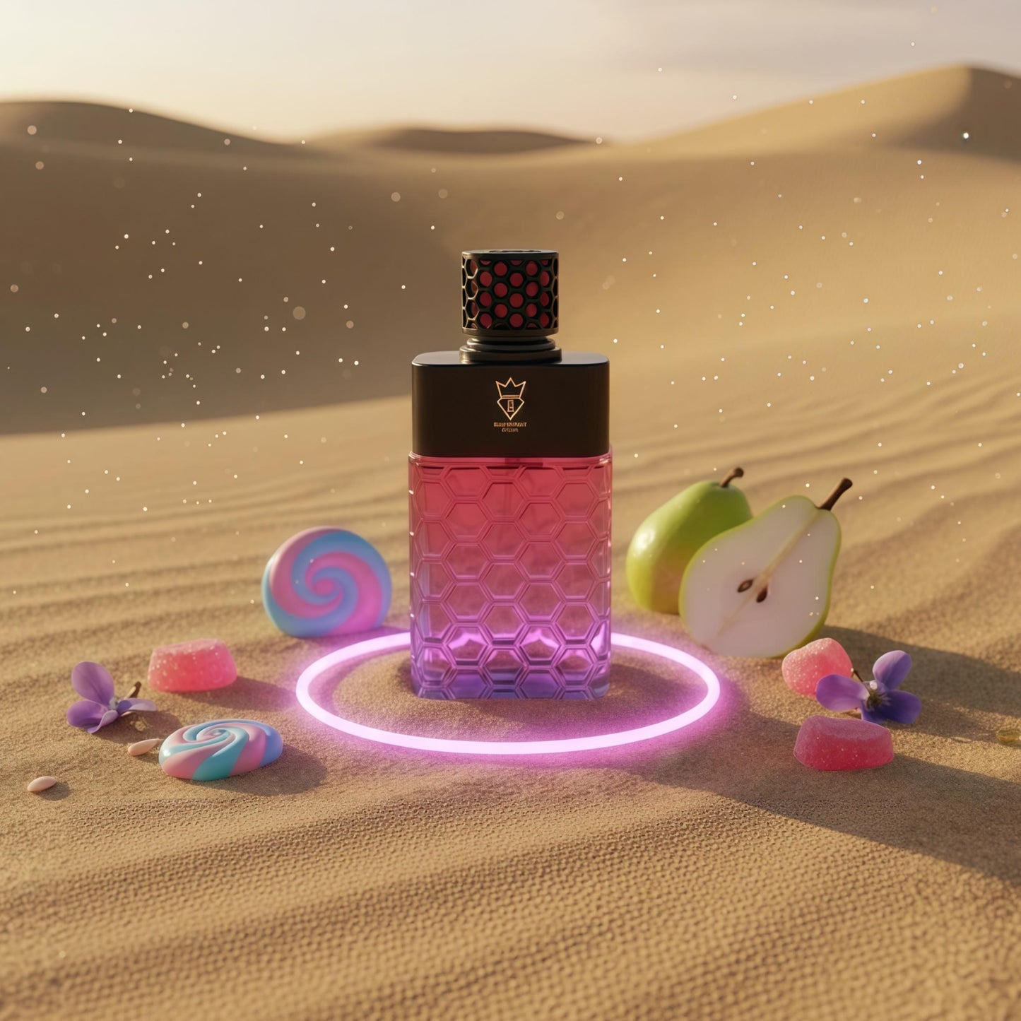 Bujairami Candy Crush Eau de Parfum Mujer 100ml Fragancia Gourmand Dulce y Cremosa con Pera Vainilla y Malvavisco para Ocasiones Especiales