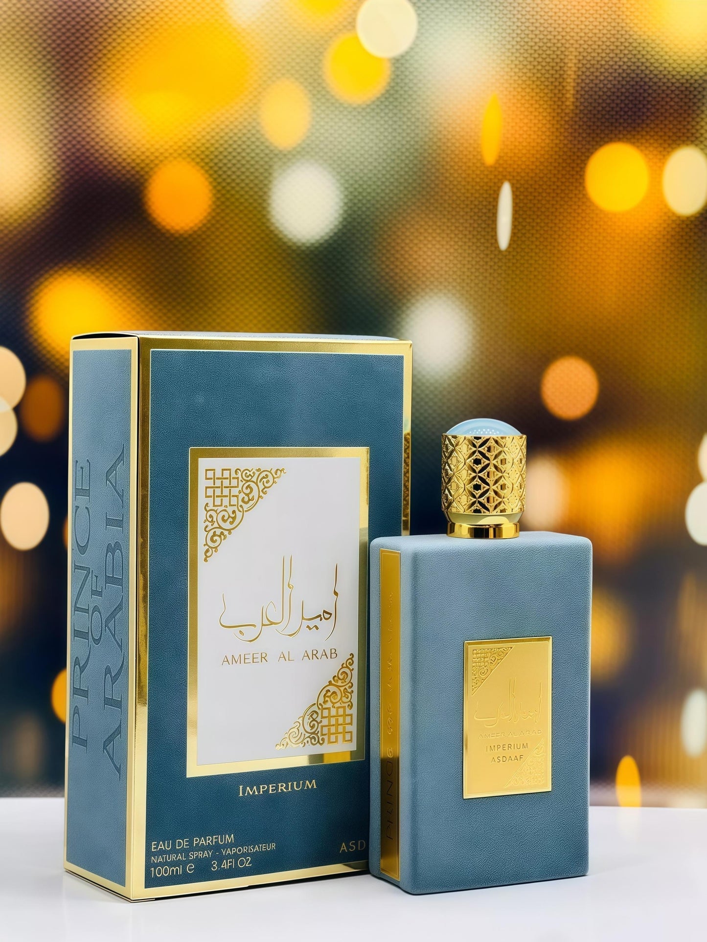 Asdaaf Ameer Al Arab Imperium Eau de Parfum 100ml – Perfume Masculino Oriental con Notas de Bergamota, Geranio y Ámbar