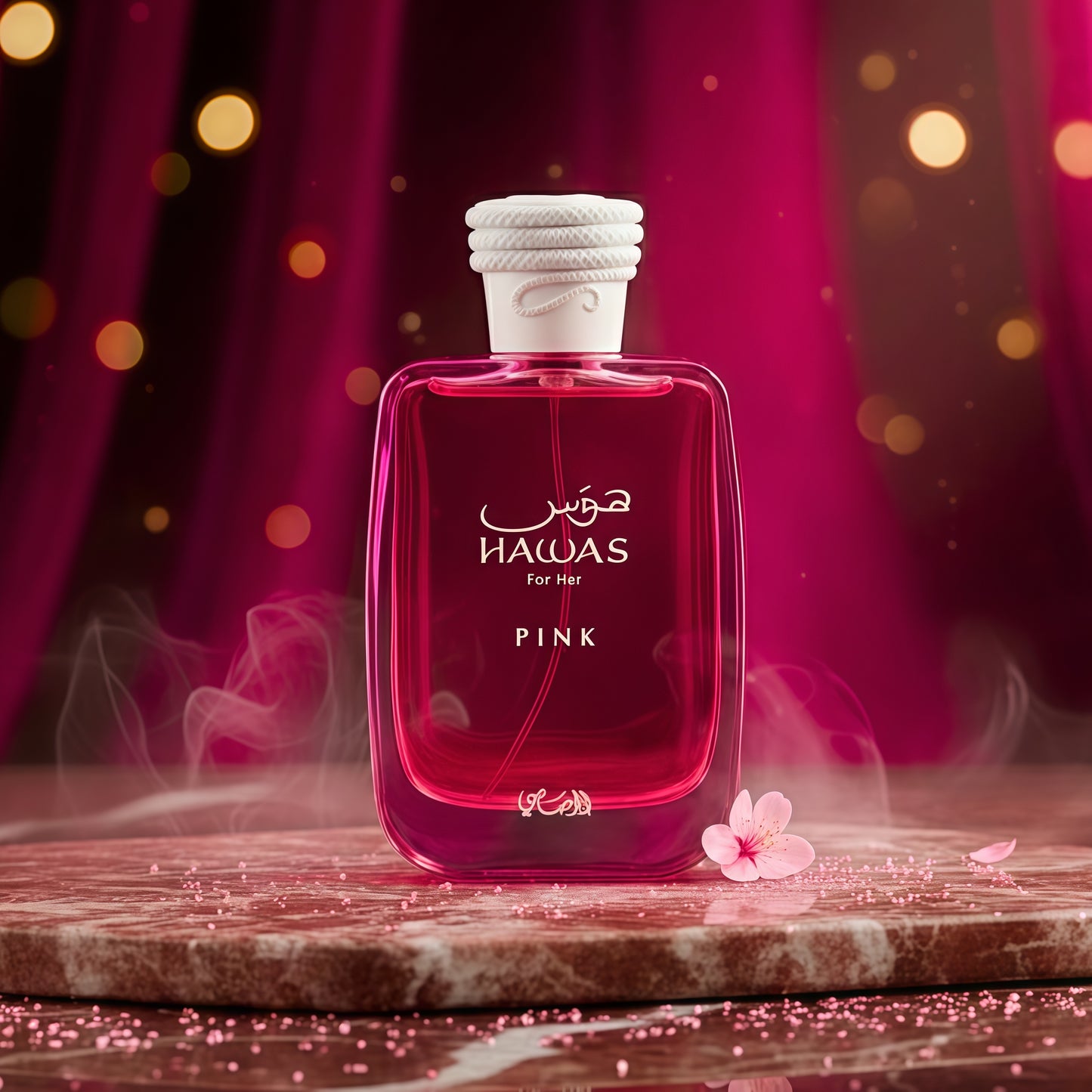 Rasasi Hawas Pink Perfume Femenino 100ml Dulce Cremoso y Encantador para Mujeres con Notas de Flores Blancas y Especias Suaves