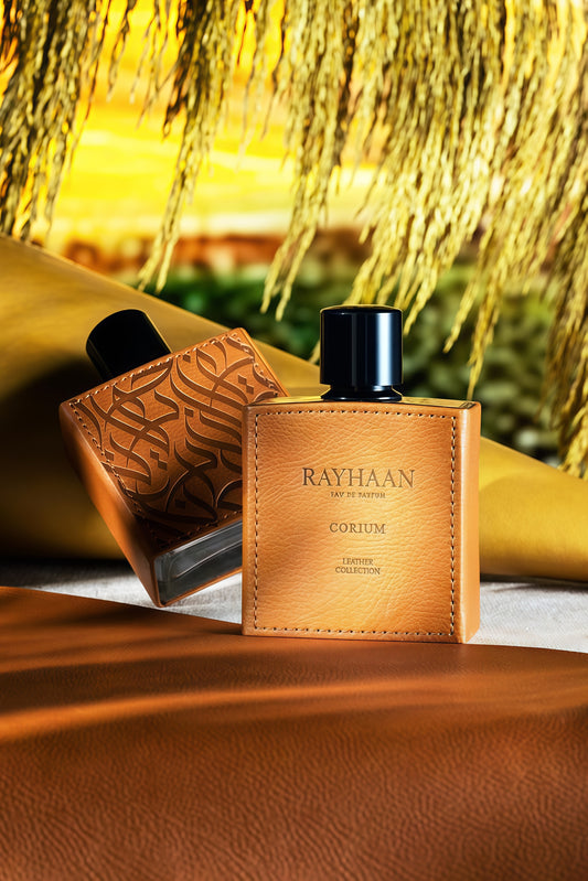 Rayhaan Corium 100ml Perfume Hombre Intenso Elegante con Notas de Especias Cálidas y Cuero Sofisticado para Noches y Eventos Especiales