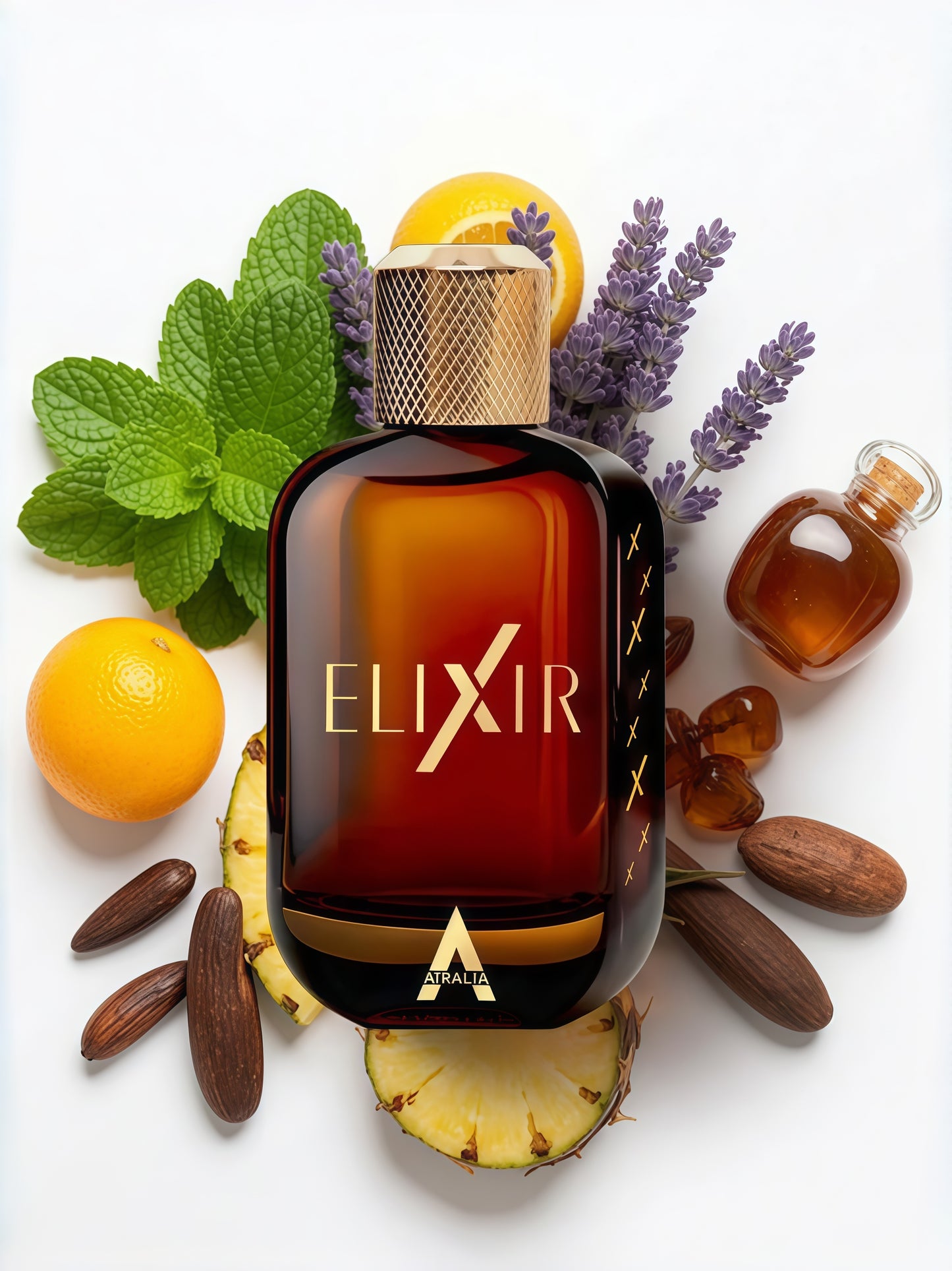 Atralia Elixir Eau de Parfum Unisex 100ml | Fragancia Aromática, Gourmand y Ambarada