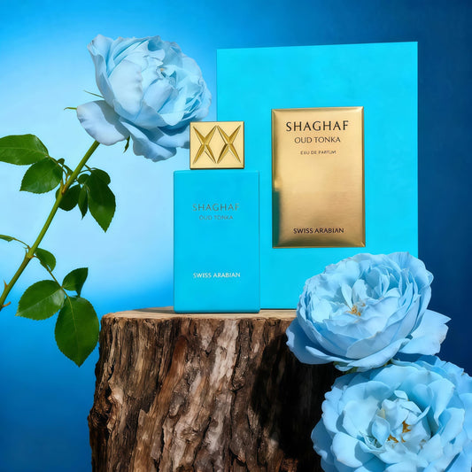 Shaghaf Oud Tonka 75ml Eau de Parfum Unisex Fragancia Gourmand Especiada Floral y Ambarada con Almendra Canela y Haba Tonka para Otoño e Invierno