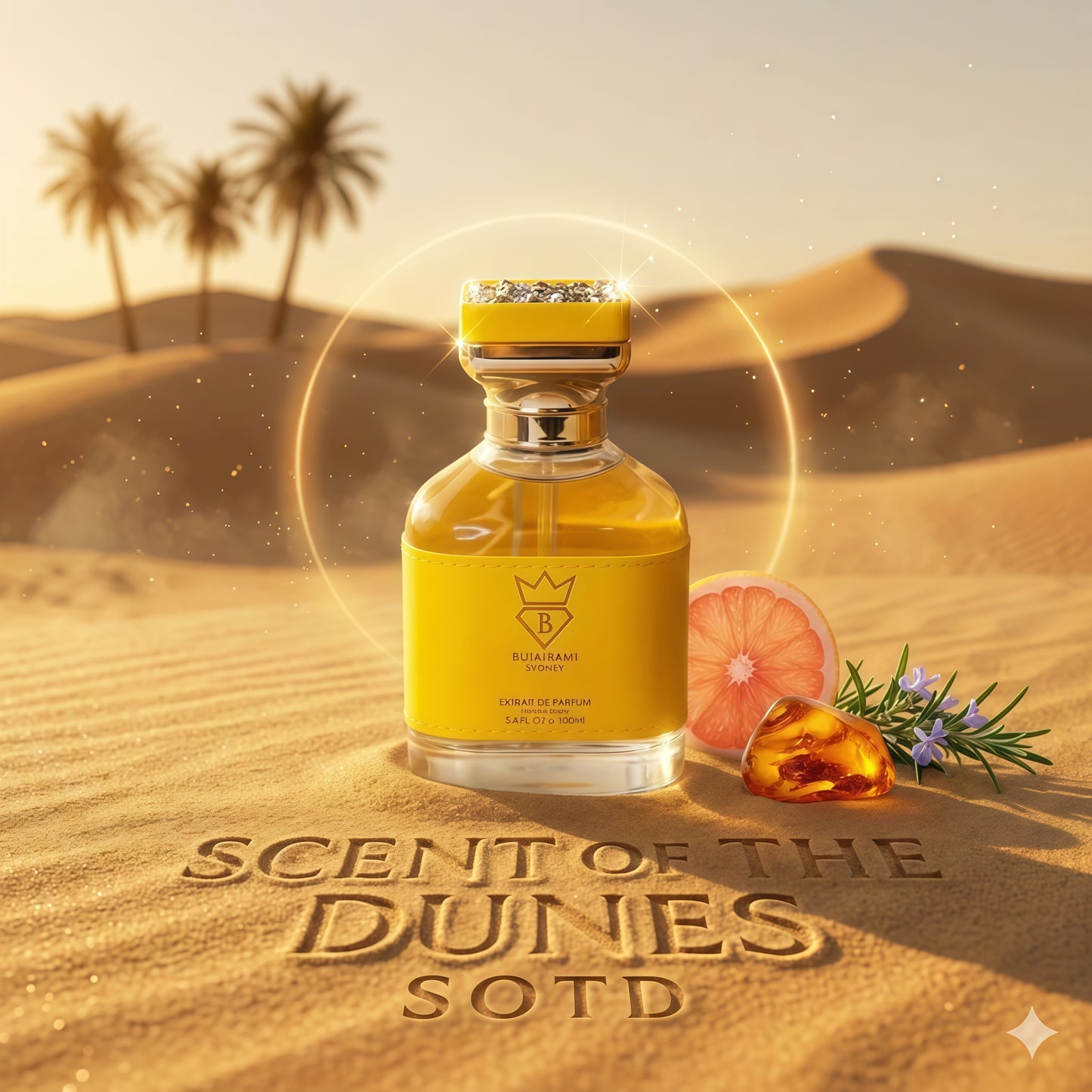 Bujairami Next Level Extrait de Parfum 100ml Fragancia Unisex Fresca Aromática y Ambarada con Pomelo Jengibre y Ambroxan para Ocasiones Especiales
