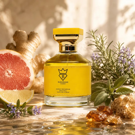 Bujairami Next Level Extrait de Parfum 100ml Fragancia Unisex Fresca Aromática y Ambarada con Pomelo Jengibre y Ambroxan para Ocasiones Especiales