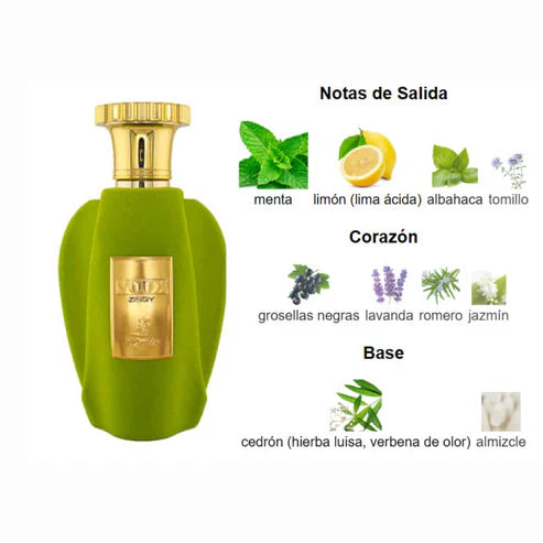 Emir Voux Zingy Paris Corner 100ML – Perfume Unisex Cítrico y Aromático con Albahaca, Jazmín y Almizcle