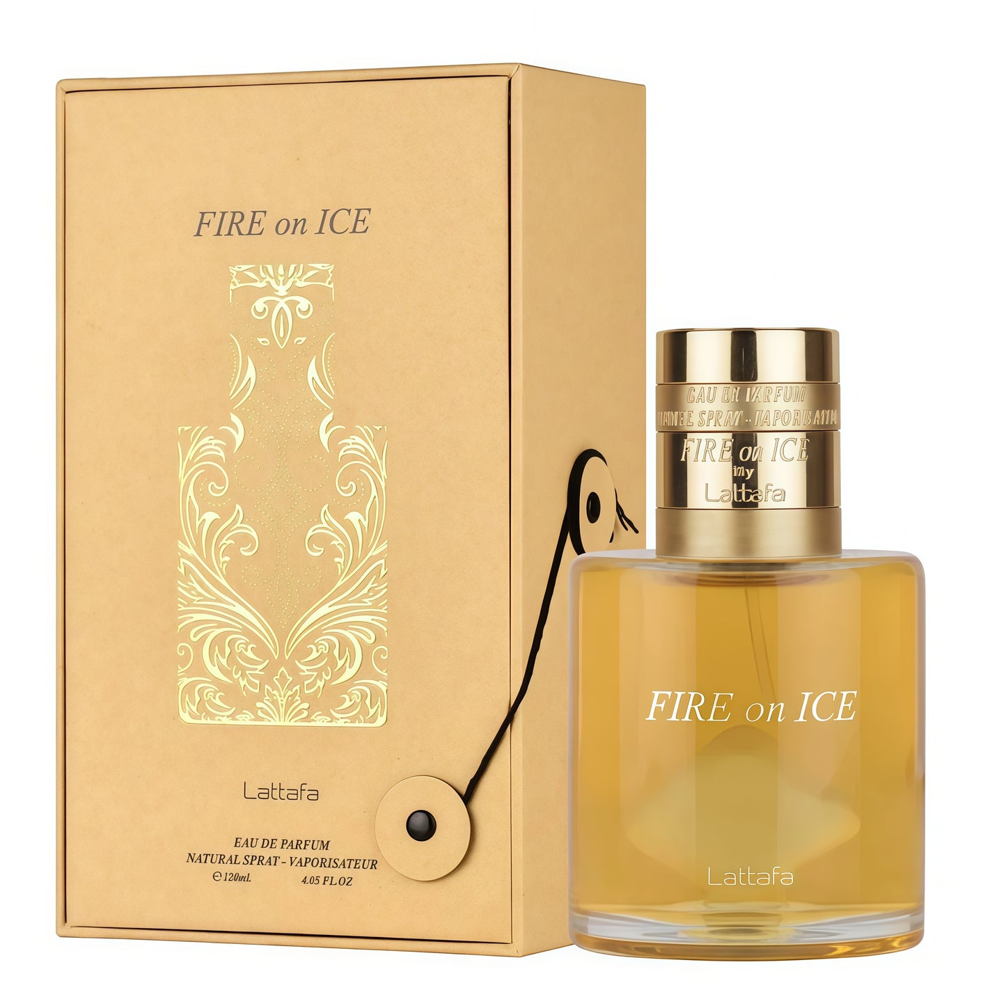 Fire On Ice Lattafa Unisex | Fragancia Gourmand Amaderada, Elegante e Intensa 100 ml