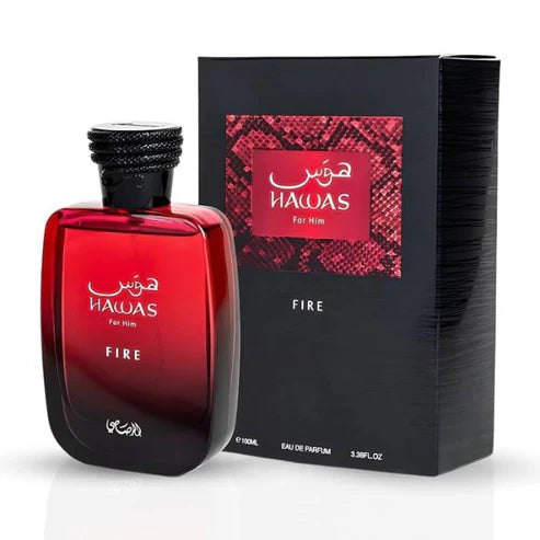 Hawas Fire – Rasasi | Aromática Acuática Unisex (2025)