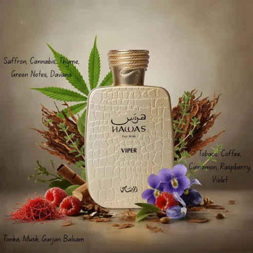 Hawas Viper Rasasi 100ML – Perfume Masculino Intenso | Oriental Especiado y Adictivo