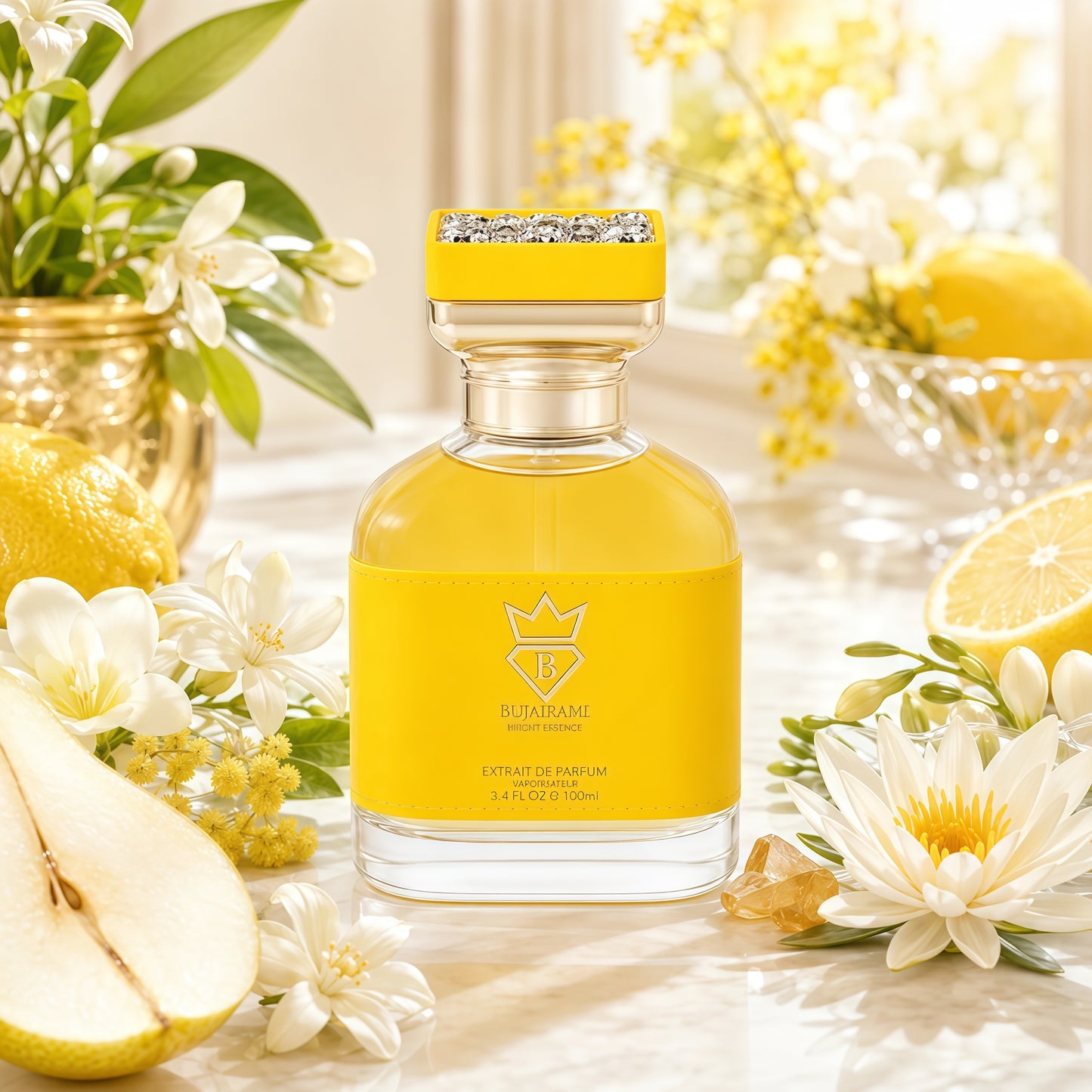 Bujairami Next Level Extrait de Parfum 100ml Fragancia Unisex Fresca Aromática y Ambarada con Pomelo Jengibre y Ambroxan para Ocasiones Especiales