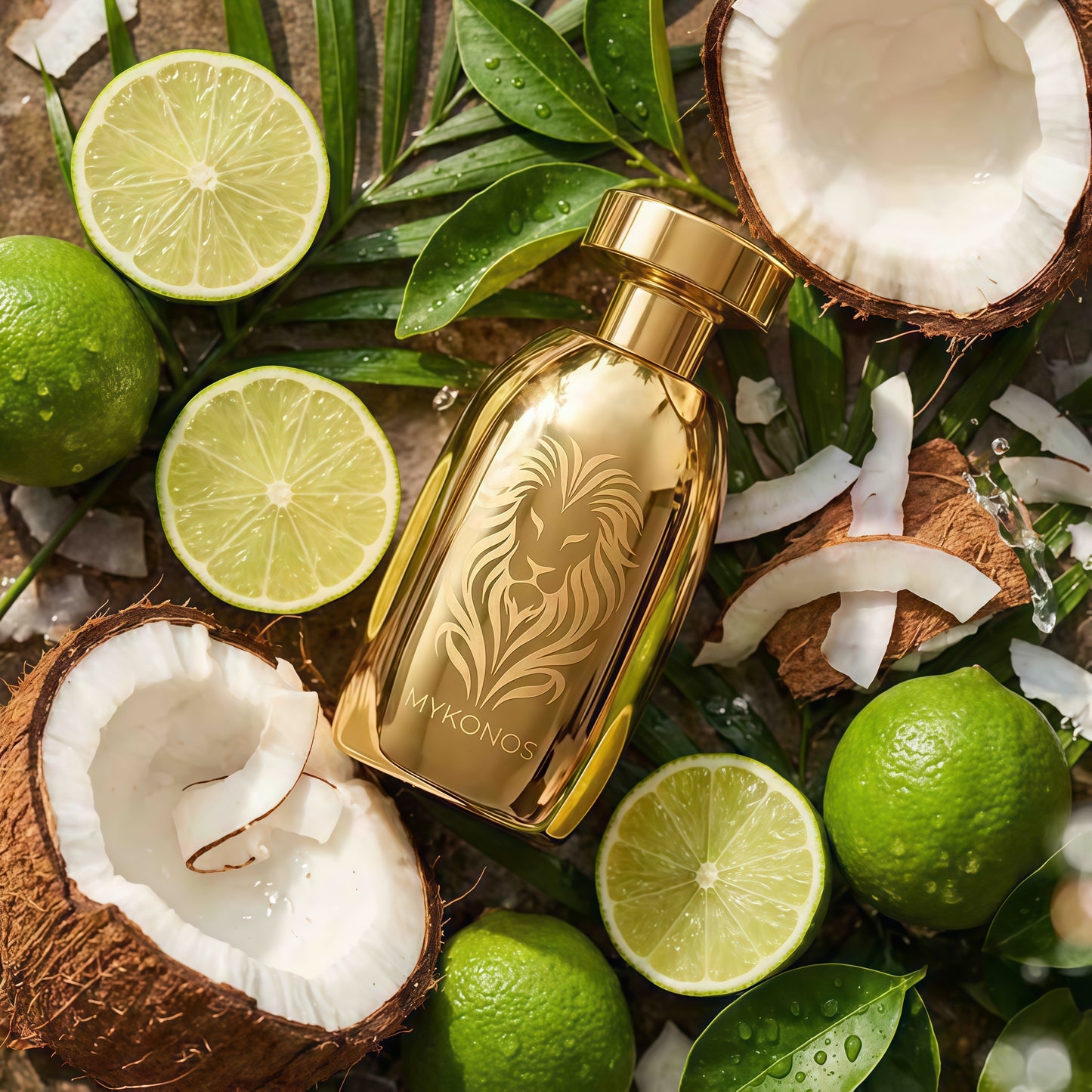 Mykonos Imperium-leon Extrait De Parfum 100ml Fragancia Unisex Tropical y Exótica con Notas de Lima Bergamota y Frutas Tropicales