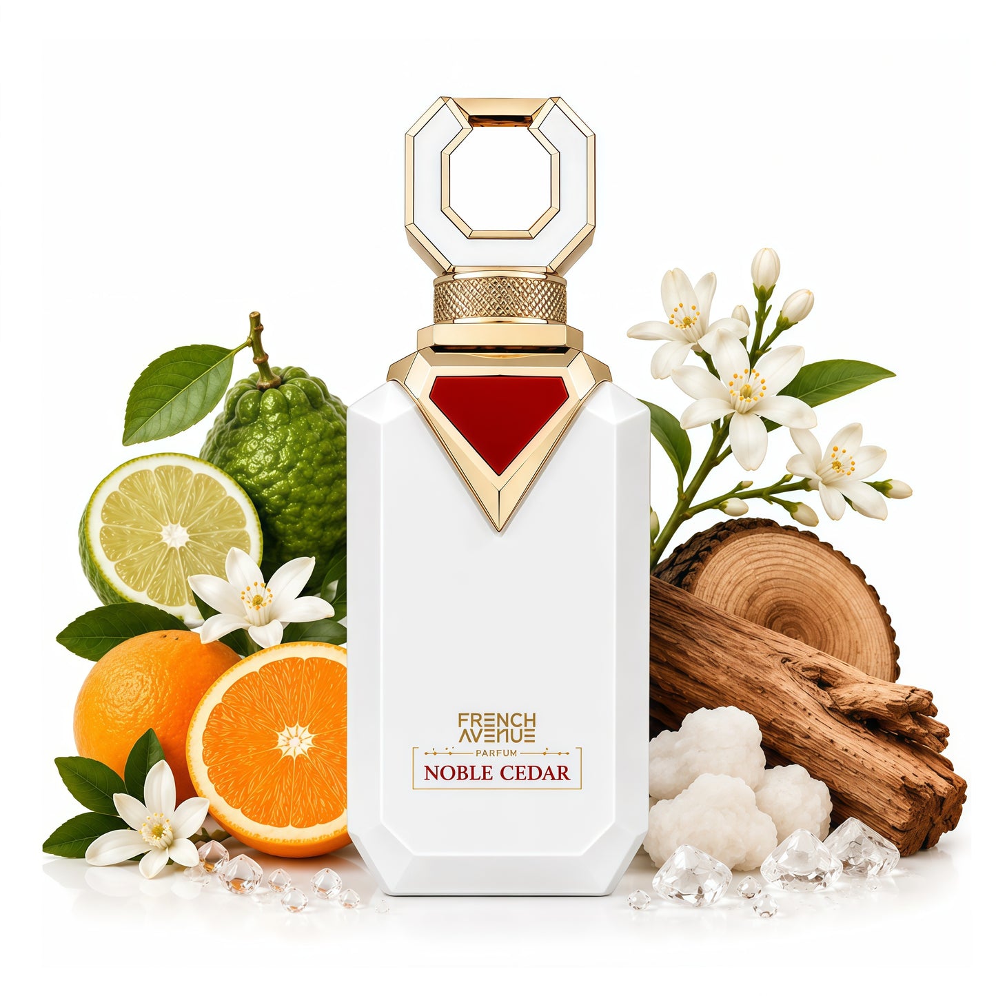 Noble Cedar Extrait de Parfum Unisex 100ml French Avenue Fragancia Cítrica Floral y Amaderada para Primavera y Verano