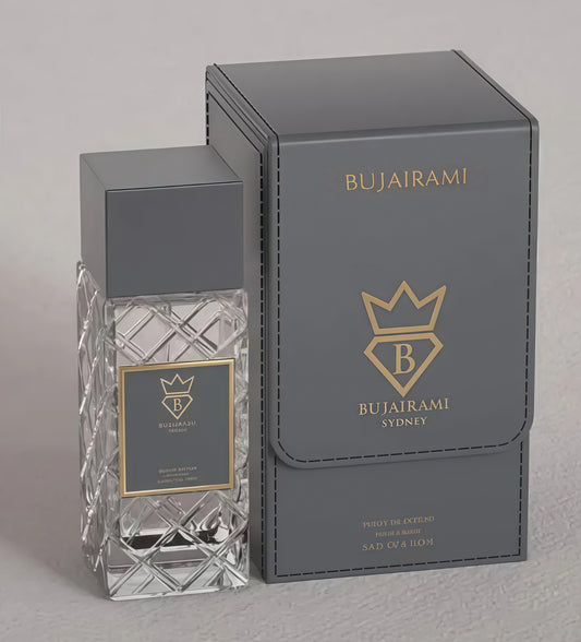 Bujairami Psycho Extrait de Parfum Hombre 100 ml Fragancia Cítrica Fresca y Vibrante para Uso Diario y Estaciones Cálidas