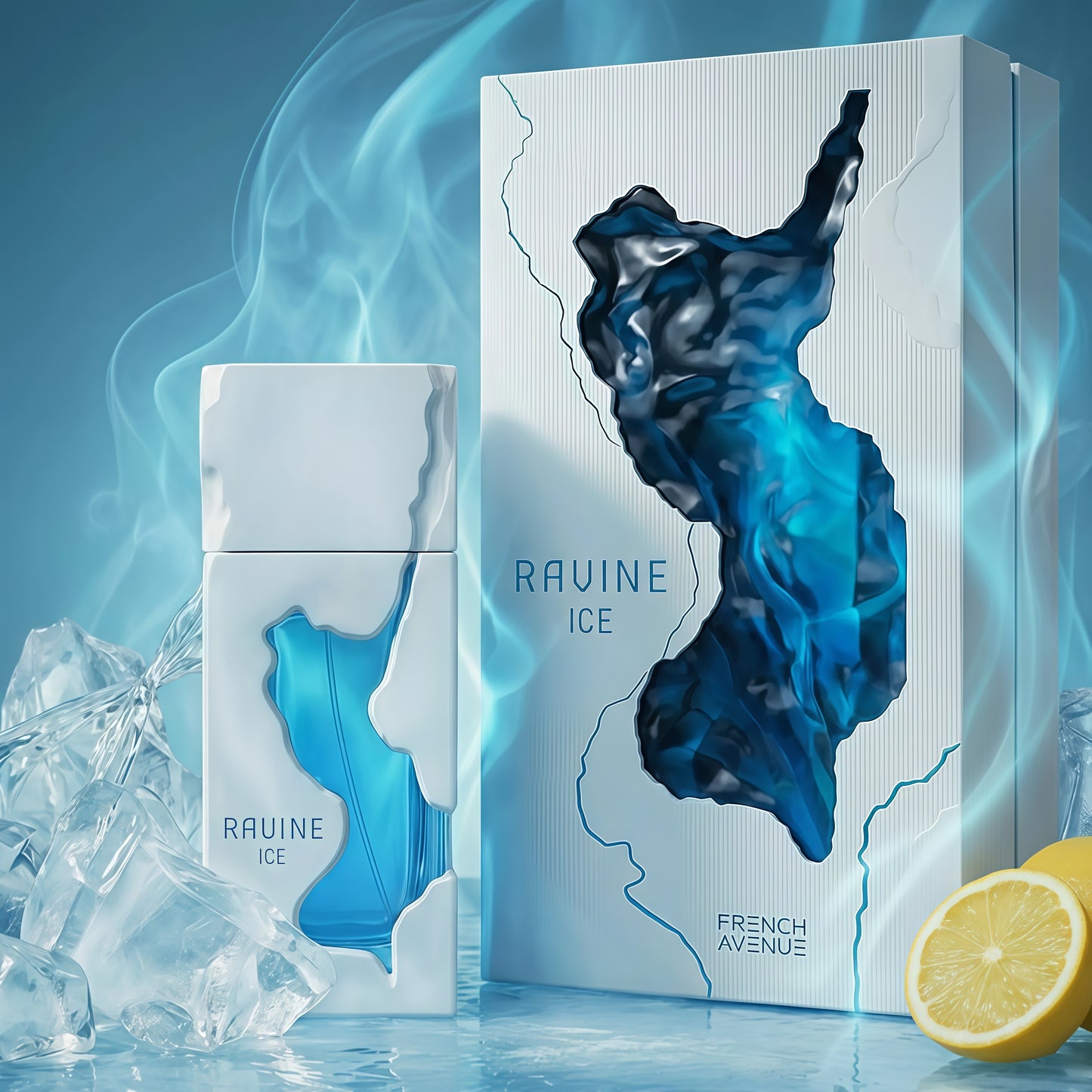 French Avenue Ravine Ice Perfume Árabe Fresco y Moderno con Notas de Limón y Lavanda 100 ml Extracto de Perfume