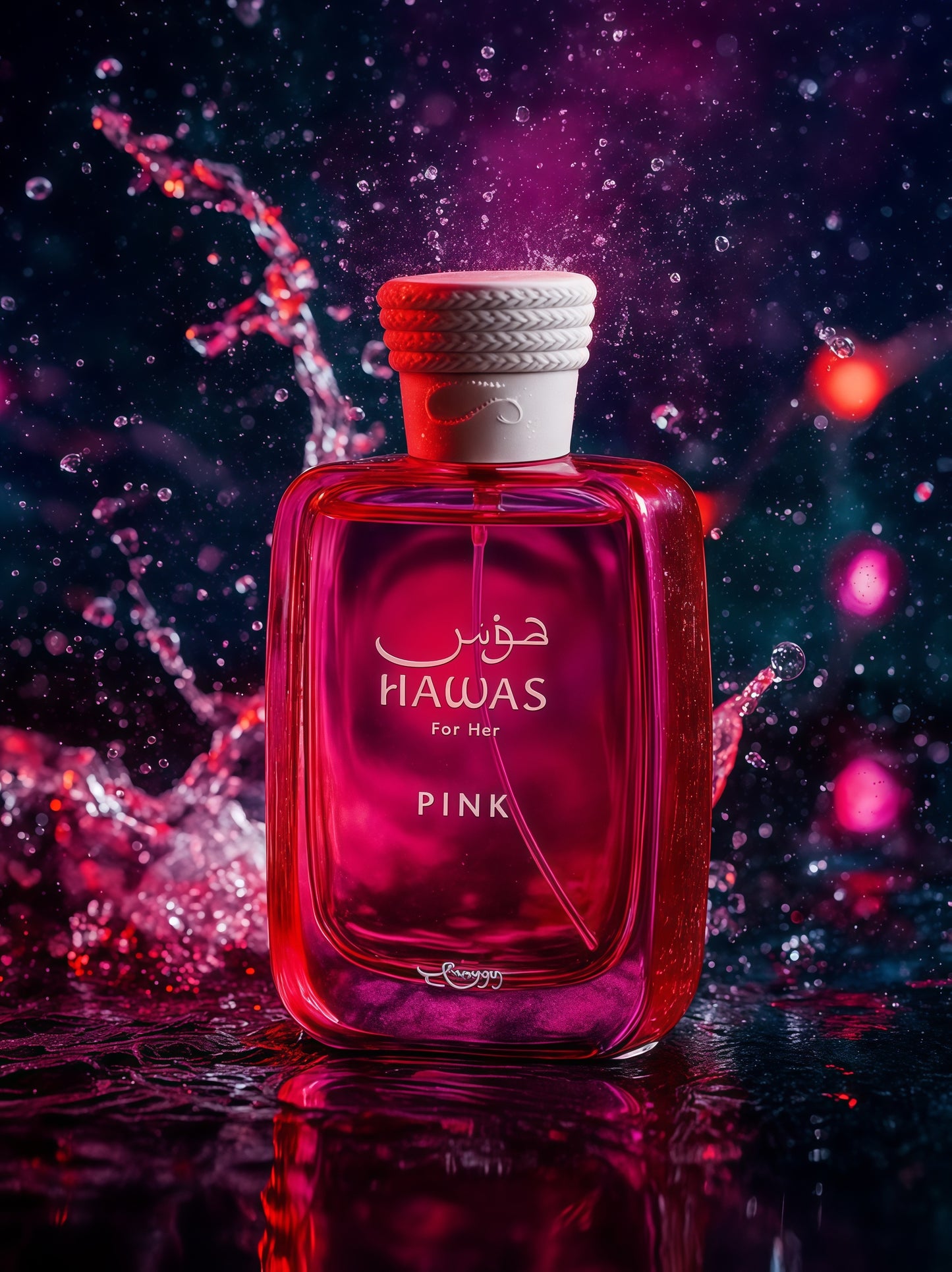 Rasasi Hawas Pink Perfume Femenino 100ml Dulce Cremoso y Encantador para Mujeres con Notas de Flores Blancas y Especias Suaves