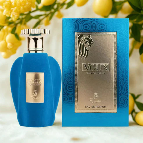 Voux Turquoise Paris Corner 100ML – Perfume Unisex Cítrico y Frutal con Vainilla, Ámbar y Almizcle Blanco