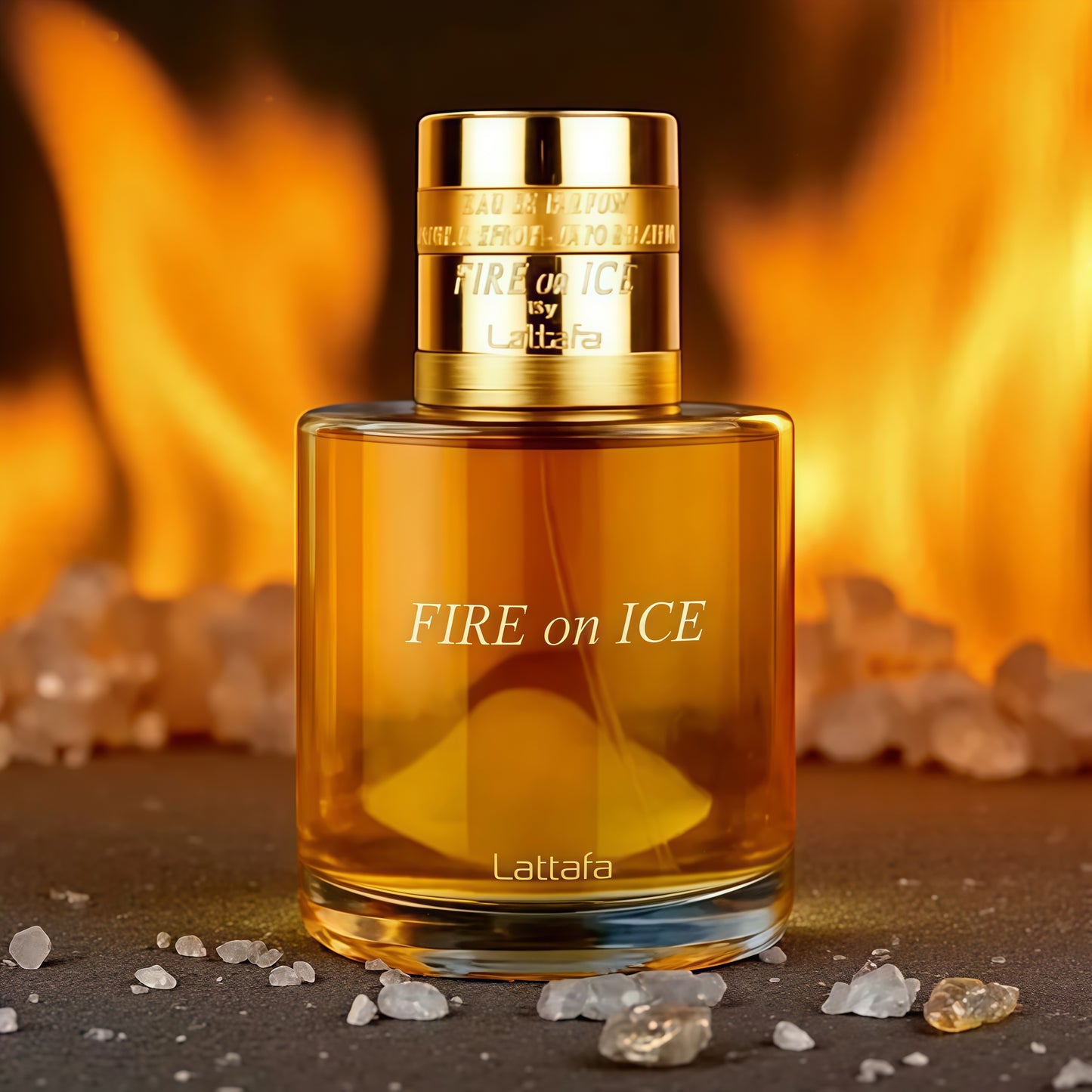 Fire On Ice Lattafa Unisex | Fragancia Gourmand Amaderada, Elegante e Intensa 100 ml