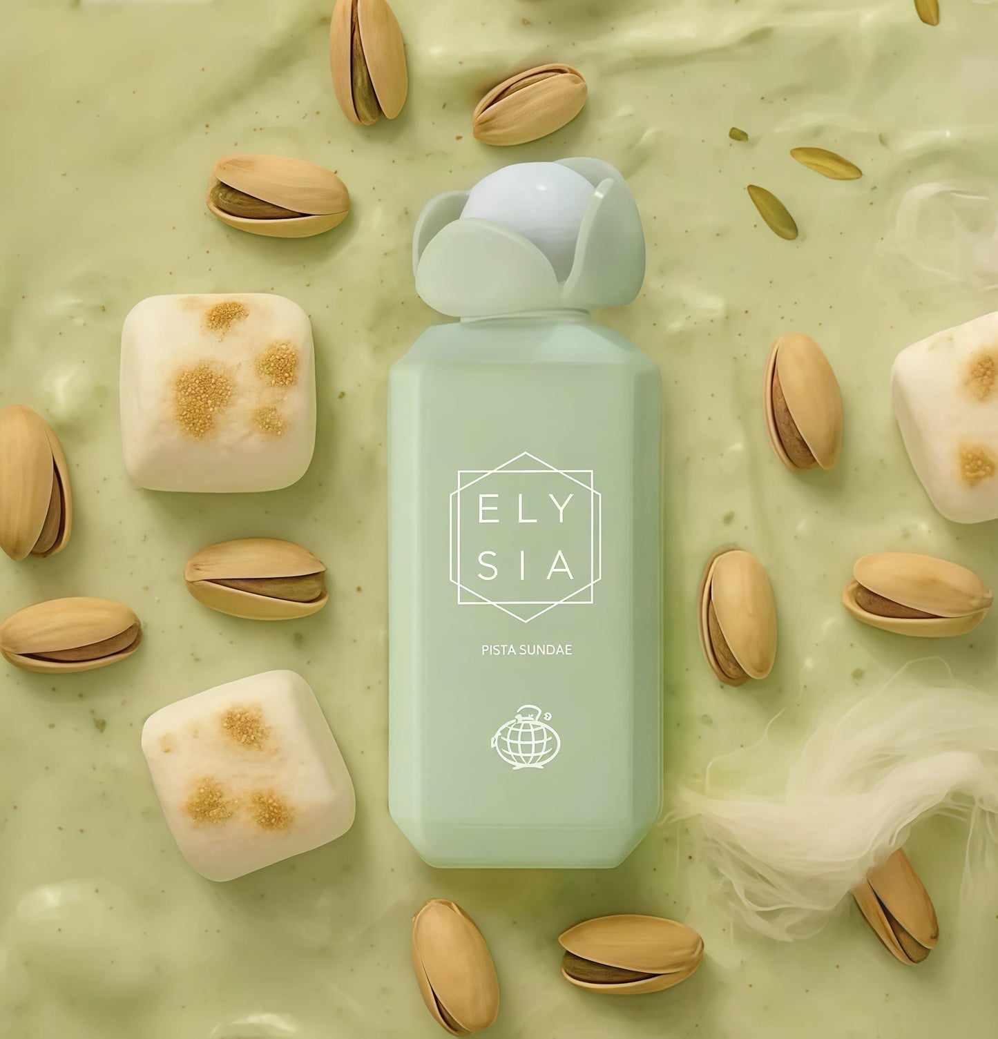 Fragrance World Elysia Pista Sundae Perfume Mujer 100ml Aroma Gourmand Dulce y Reconfortante Ideal para Uso Diario y Momentos Casuales