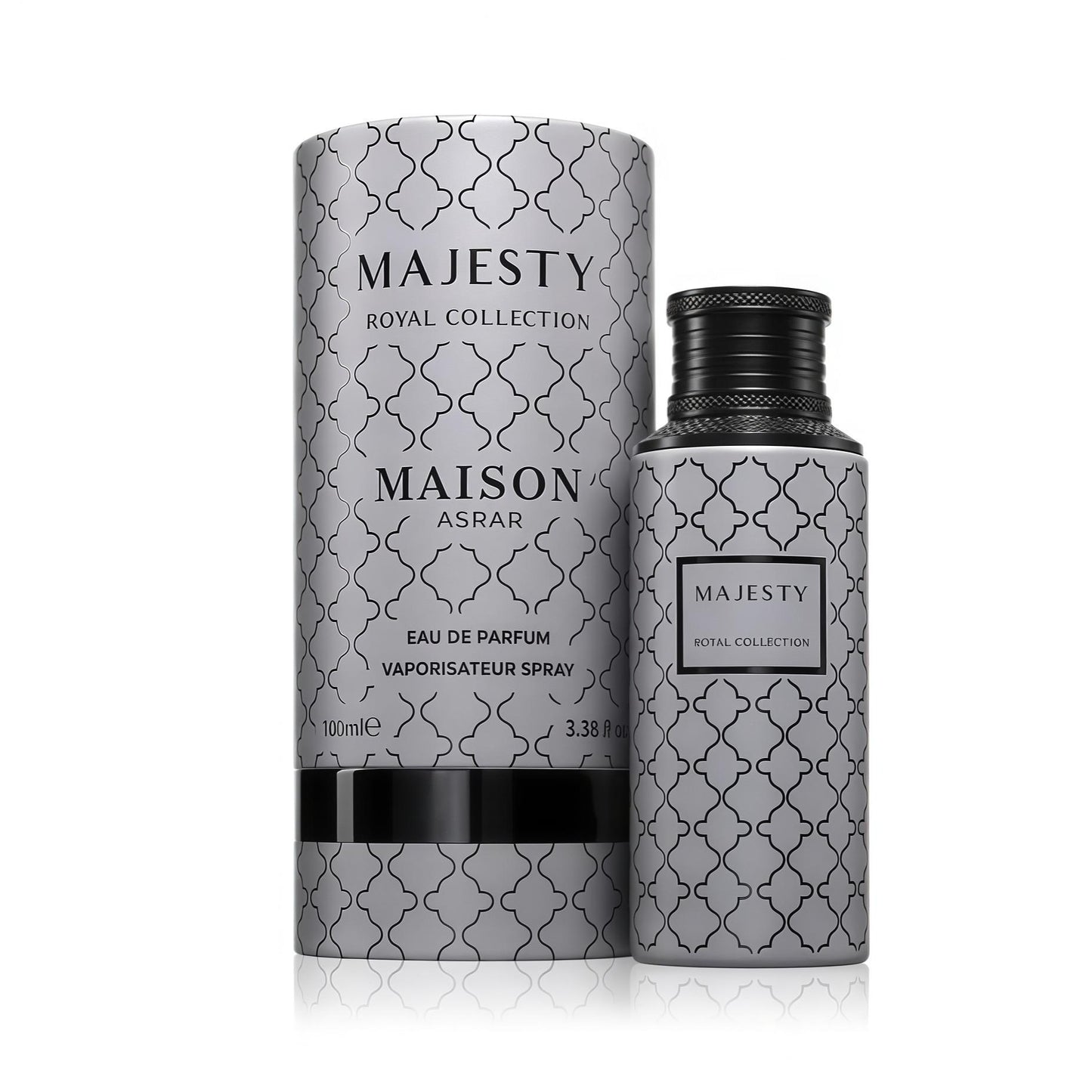 Maison Asrar Majesty Eau de Parfum Unisex Cítrico Aromático Floral Amaderado para Hombres y Mujeres Notas de Pomelo Jengibre y Bergamota Alta Proyección Persistente