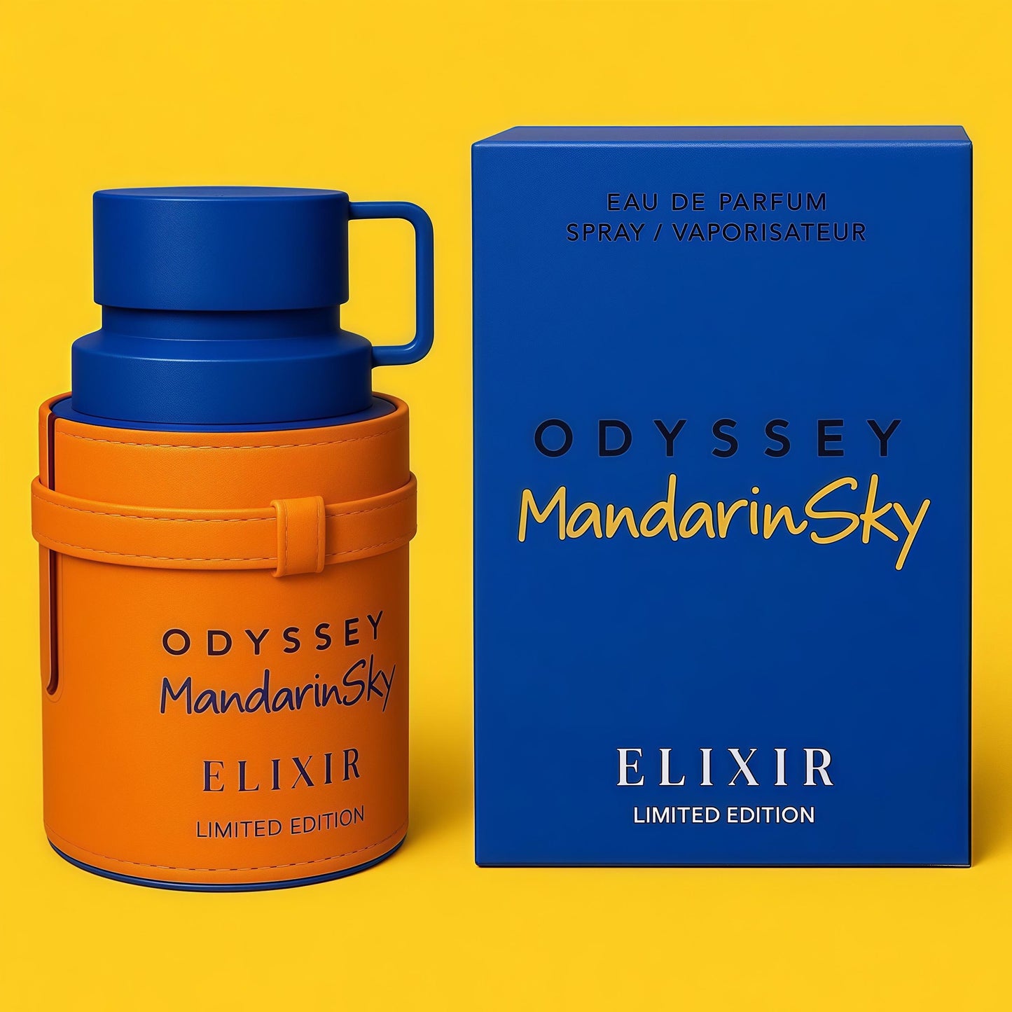 Odyssey Mandarin Sky Elixir Eau de Parfum 100ml – Perfume Masculino Cítrico, Amaderado y Elegante de Armaf