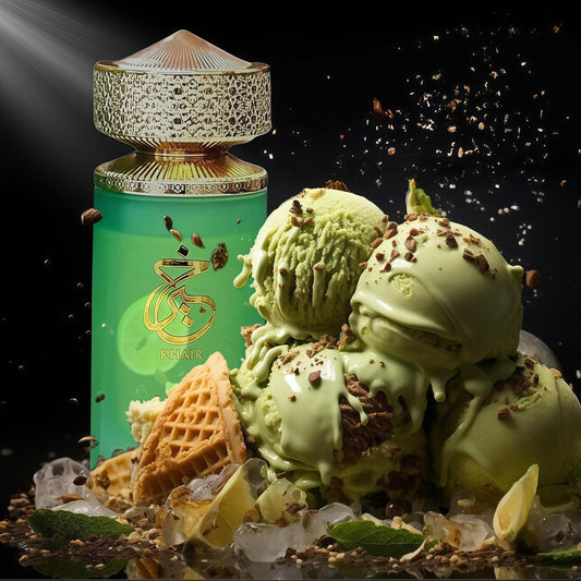 Khair Pistachio de Paris Corner 100ML: Perfume Árabe Unisex Dulce y Elegante con Notas de Pistacho
