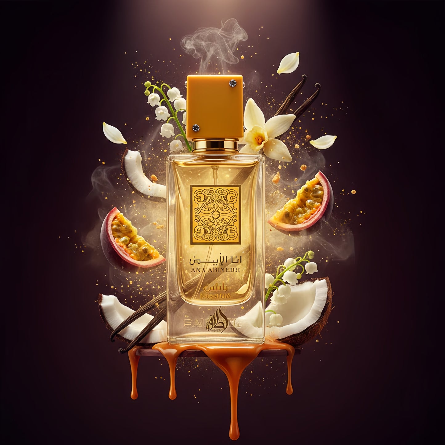Lattafa Perfumes Ana Abiyedh Passion Eau de Parfum Oriental Vainilla Gourmand para Mujeres Dulce y Sensual con Notas de Maracuyá y Coco