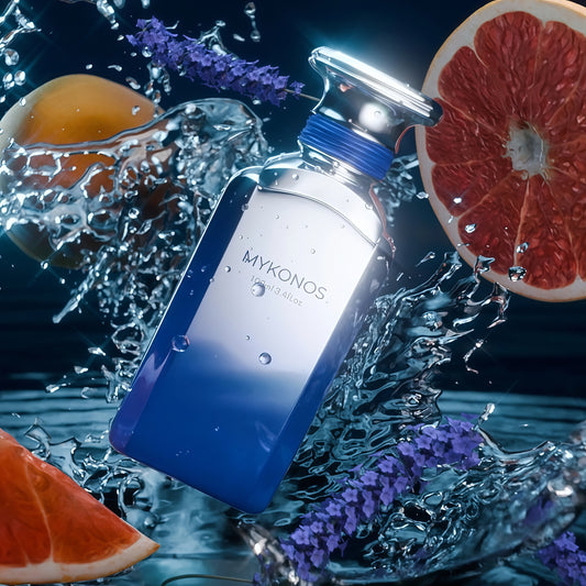 Mykonos California BLUE 100ml Extrait de Parfum Unisex Fragancia Marina Fresca y Amaderada con Notas de Cítricos y Flores Acuáticas