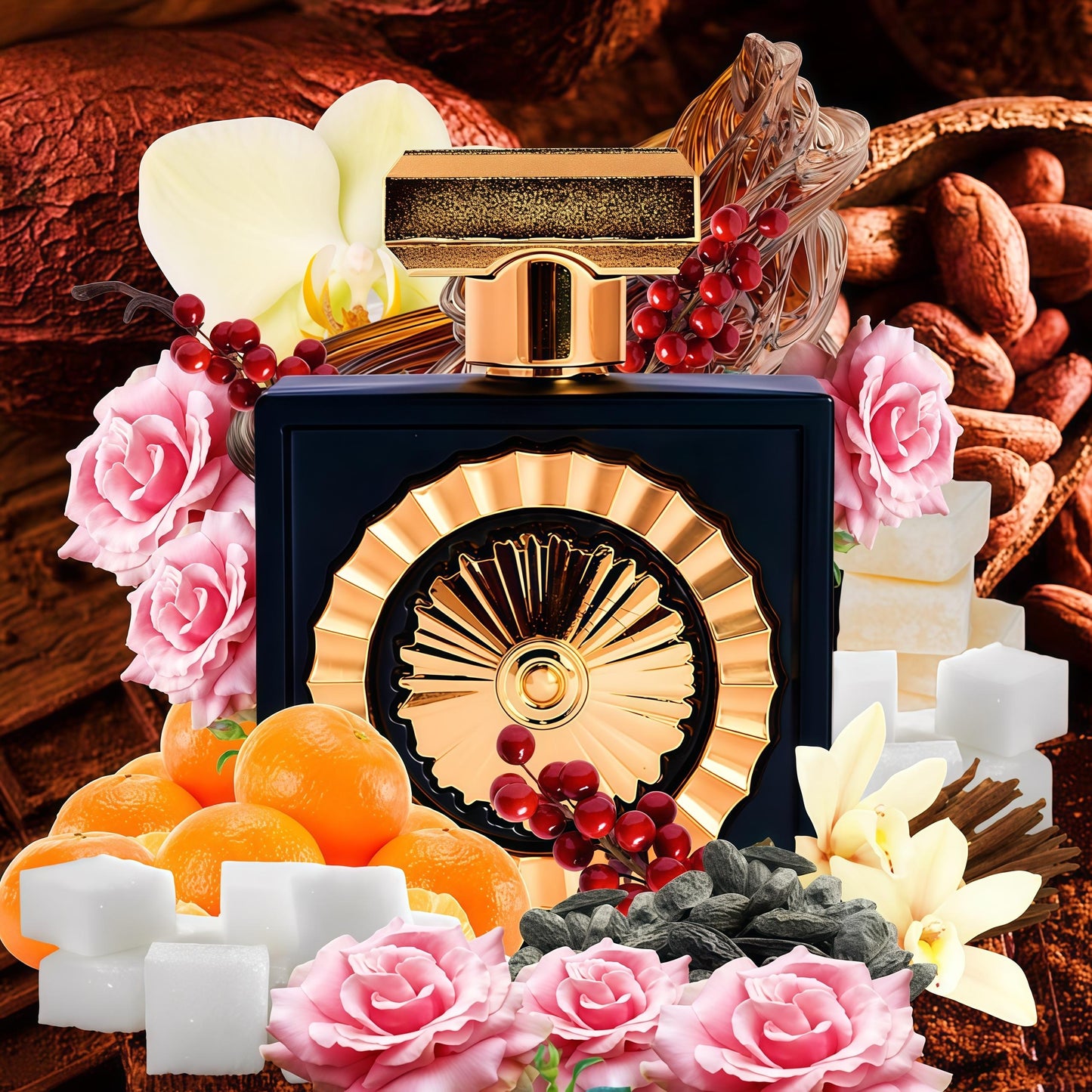 Lattafa Nebras Eau de Parfum 100 ml – Perfume Unisex Elegante y Atractivo - Una fragancia dulce, afrutada y cremosa