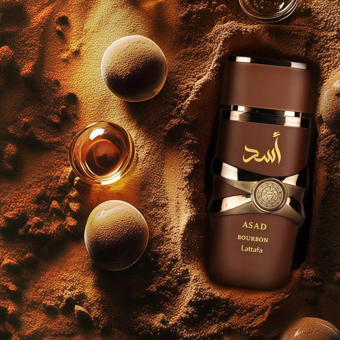 Lattafa Asad Bourbon Perfume Árabe - 100ML Poder, Elegancia y Sofisticación