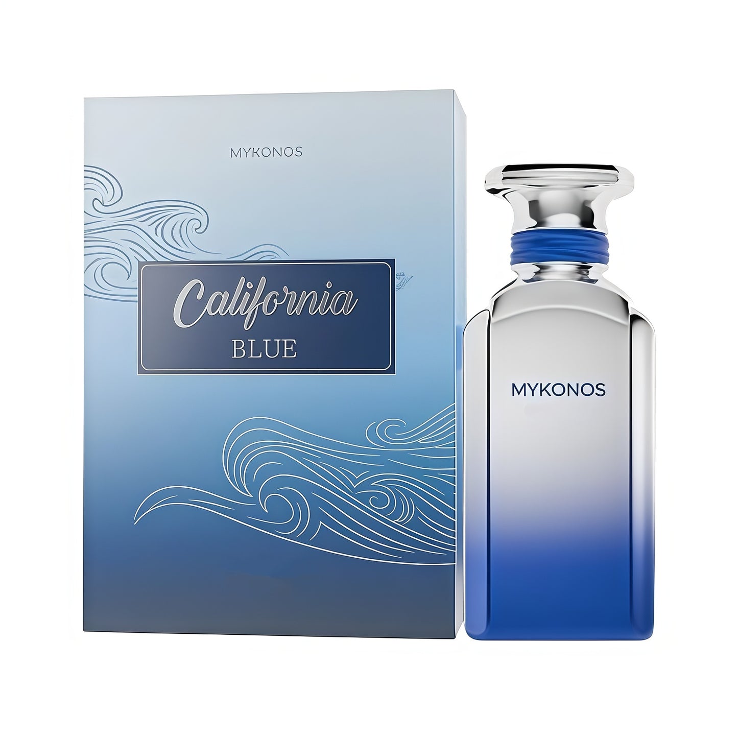 Mykonos California BLUE 100ml Extrait de Parfum Unisex Fragancia Marina Fresca y Amaderada con Notas de Cítricos y Flores Acuáticas
