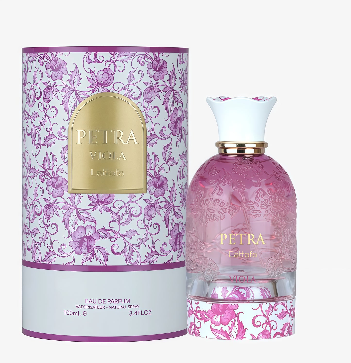 Petra Viola Lattafa Eau de Parfum Mujer 100ml | Fragancia Afrutada, Floral y Empolvada