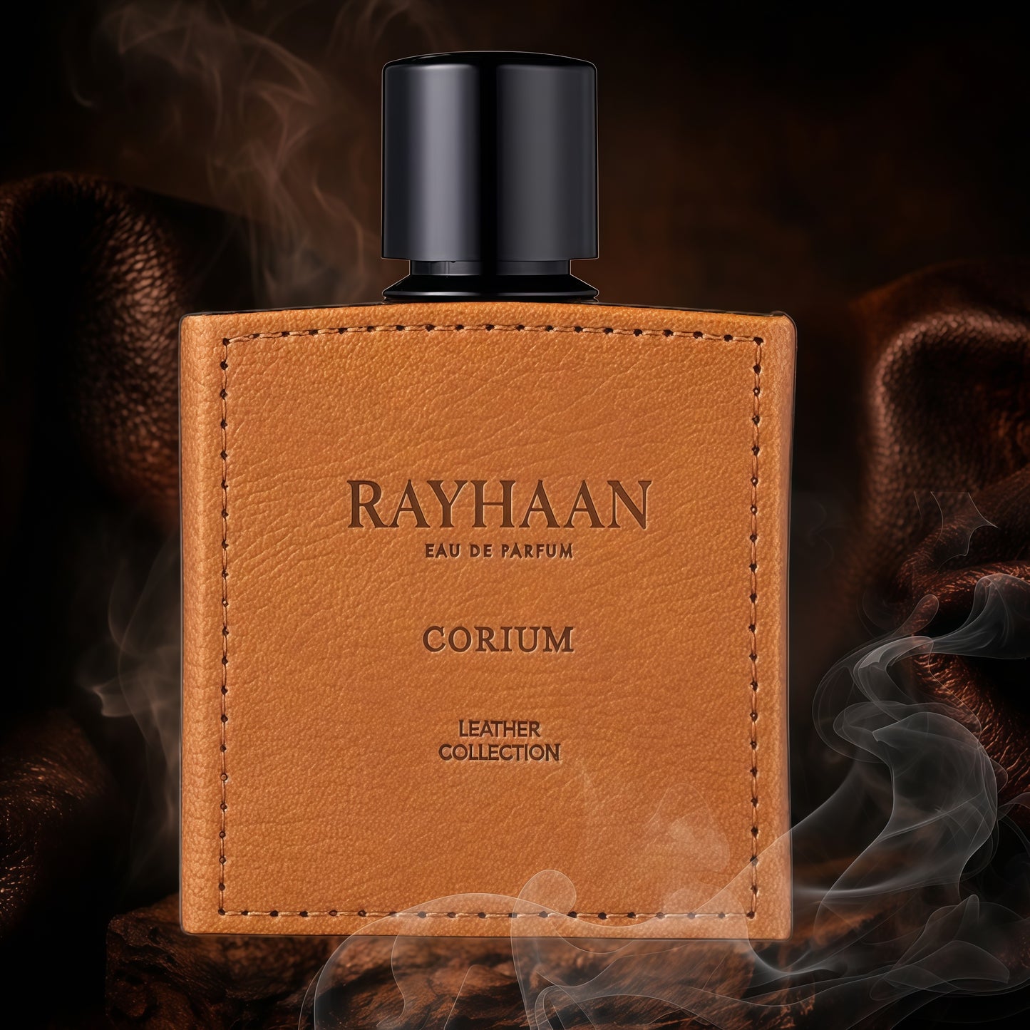 Rayhaan Corium 100ml Perfume Hombre Intenso Elegante con Notas de Especias Cálidas y Cuero Sofisticado para Noches y Eventos Especiales