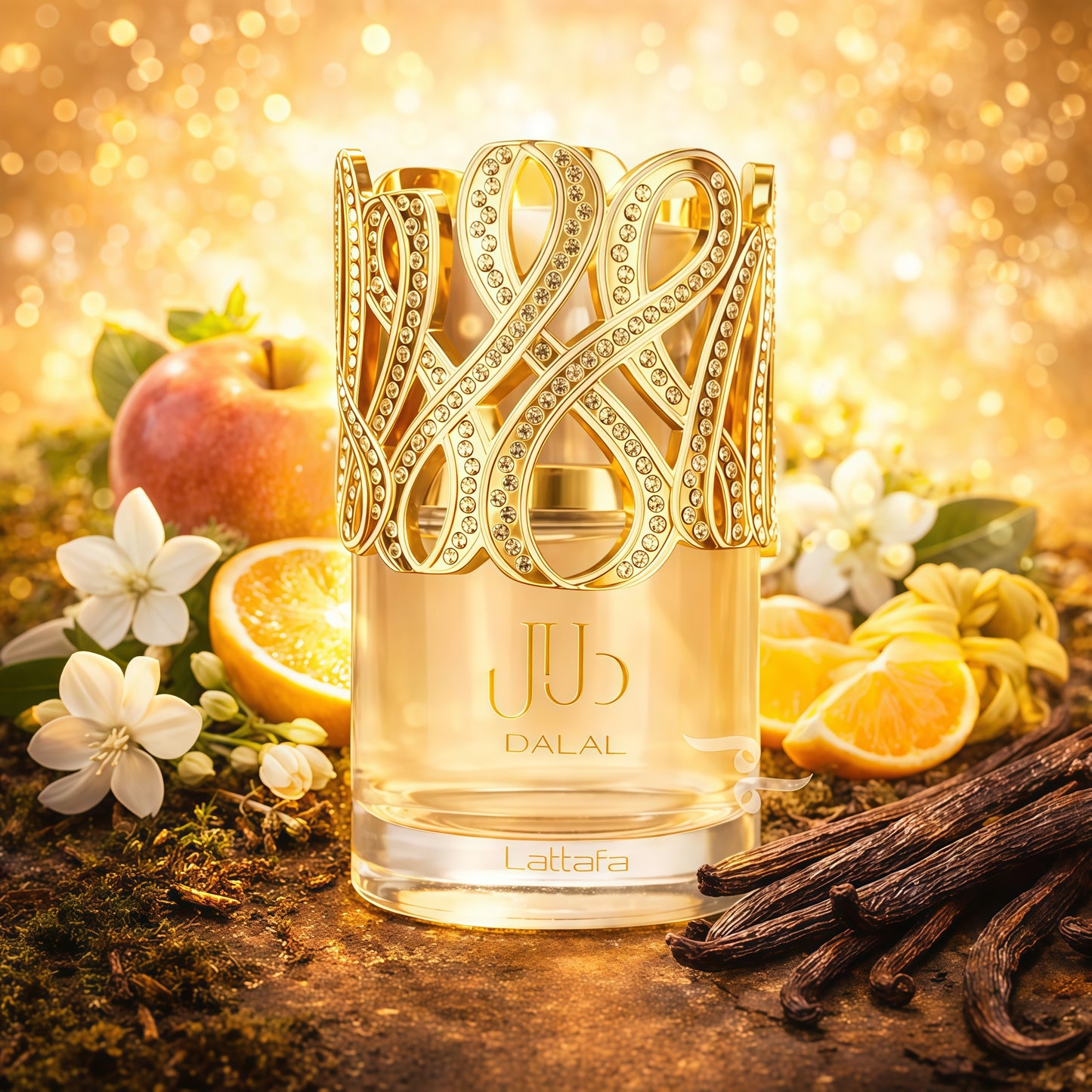 Dalal – Eau de parfum para mujer (frasco dorado de 100 ml) – Lattafa