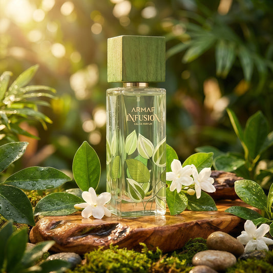 Armaf Infusion Eau De Parfum 80 ml Unisex Fragancia Fresca y Luminosa con Notas de Cítricos y Maderas Suaves para Ocasiones Especiales