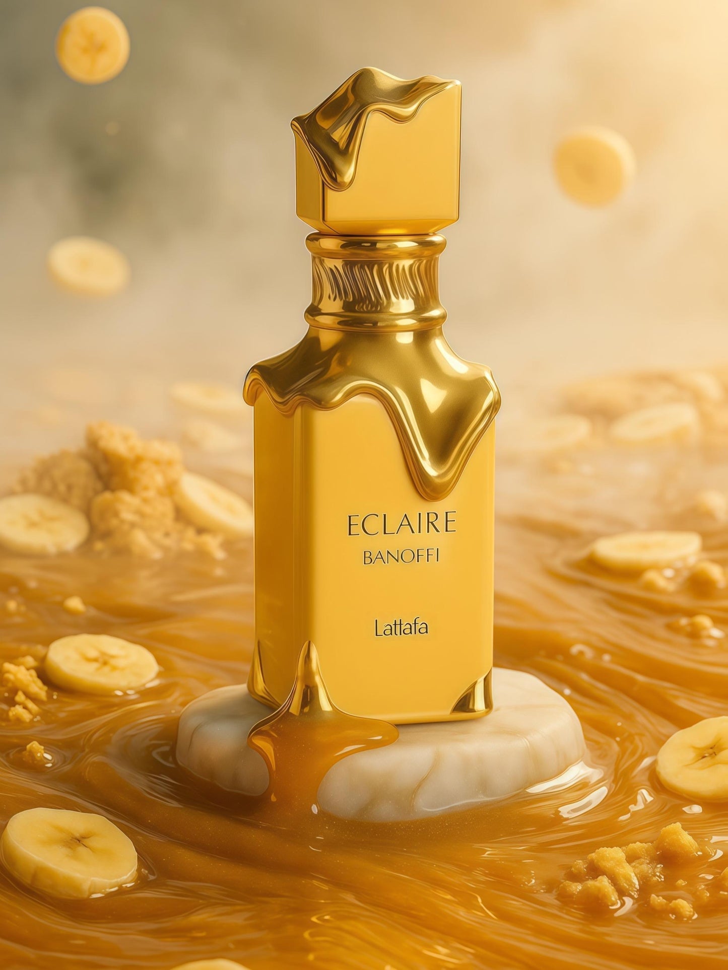 Eclaire Banoffi Lattafa 100ML – Perfume Unisex Floral Gourmand con Plátano, Vainilla y Praliné
