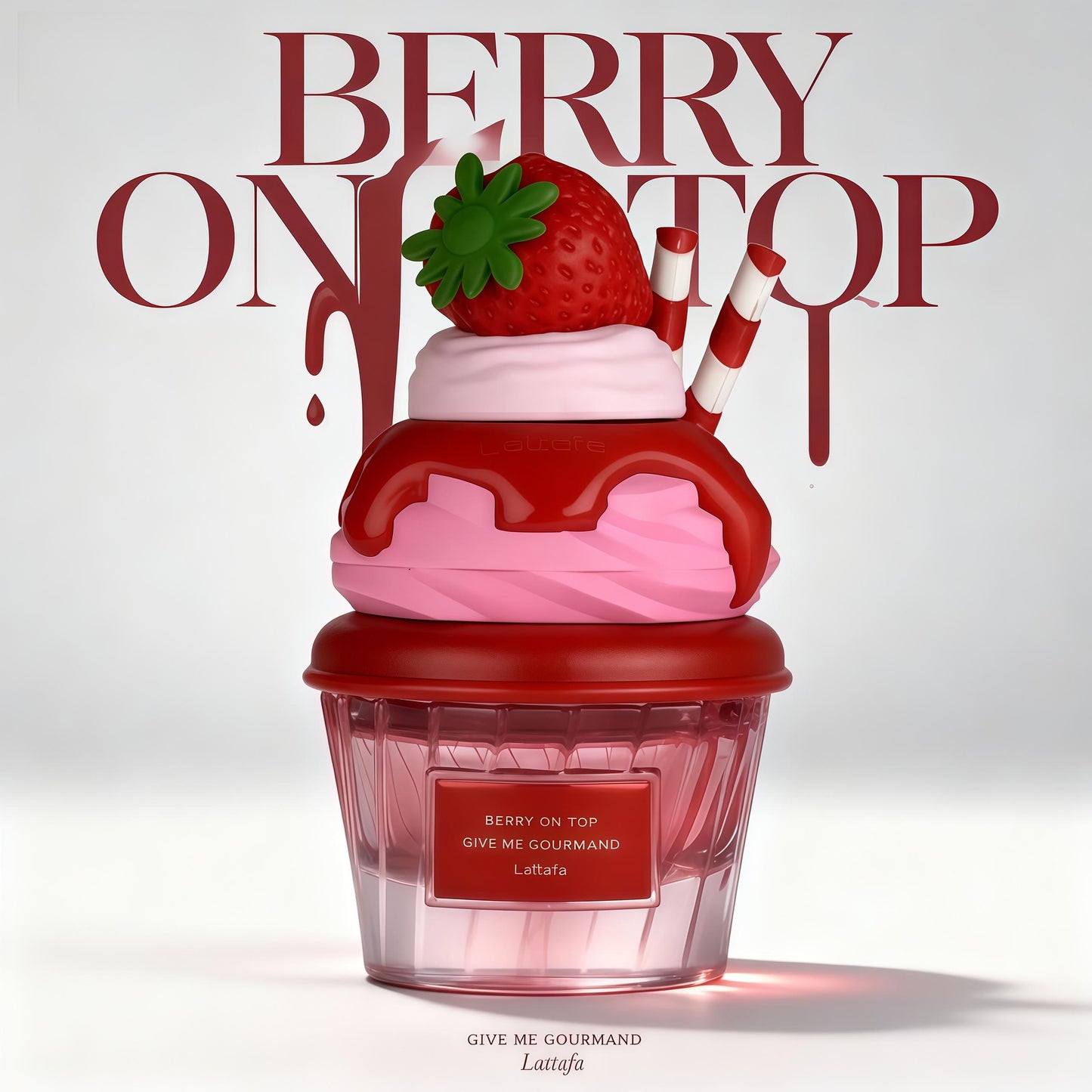 Lattafa Berry On Top Give Me Gourmand 75ml Perfume Unisex Aroma Dulce y Sofisticado con Notas de Fresa y Crema Caramelizada Ideal para Momentos Especiales De Larga Duración