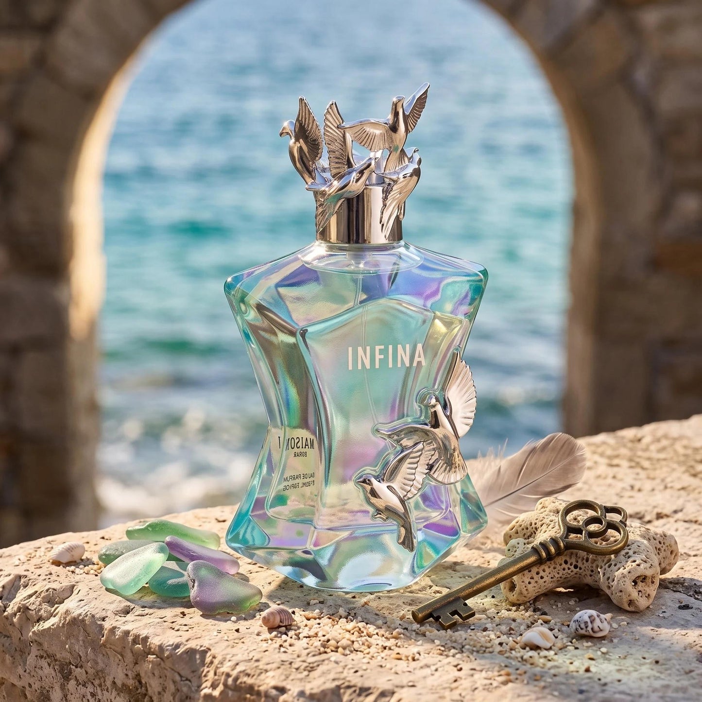 Infina MAISON ASRAR para Hombres y Mujeres Fragancia con Notas de Pimienta Rosa y Matices Marinos Aroma Exclusivo