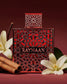 Rayhaan Crimson Eau de Parfum Intenso para Hombre 100 ml Notas de Canela Pimienta Rosa y Pachulí Frasco Rojo con Motivo Geométrico Oriental